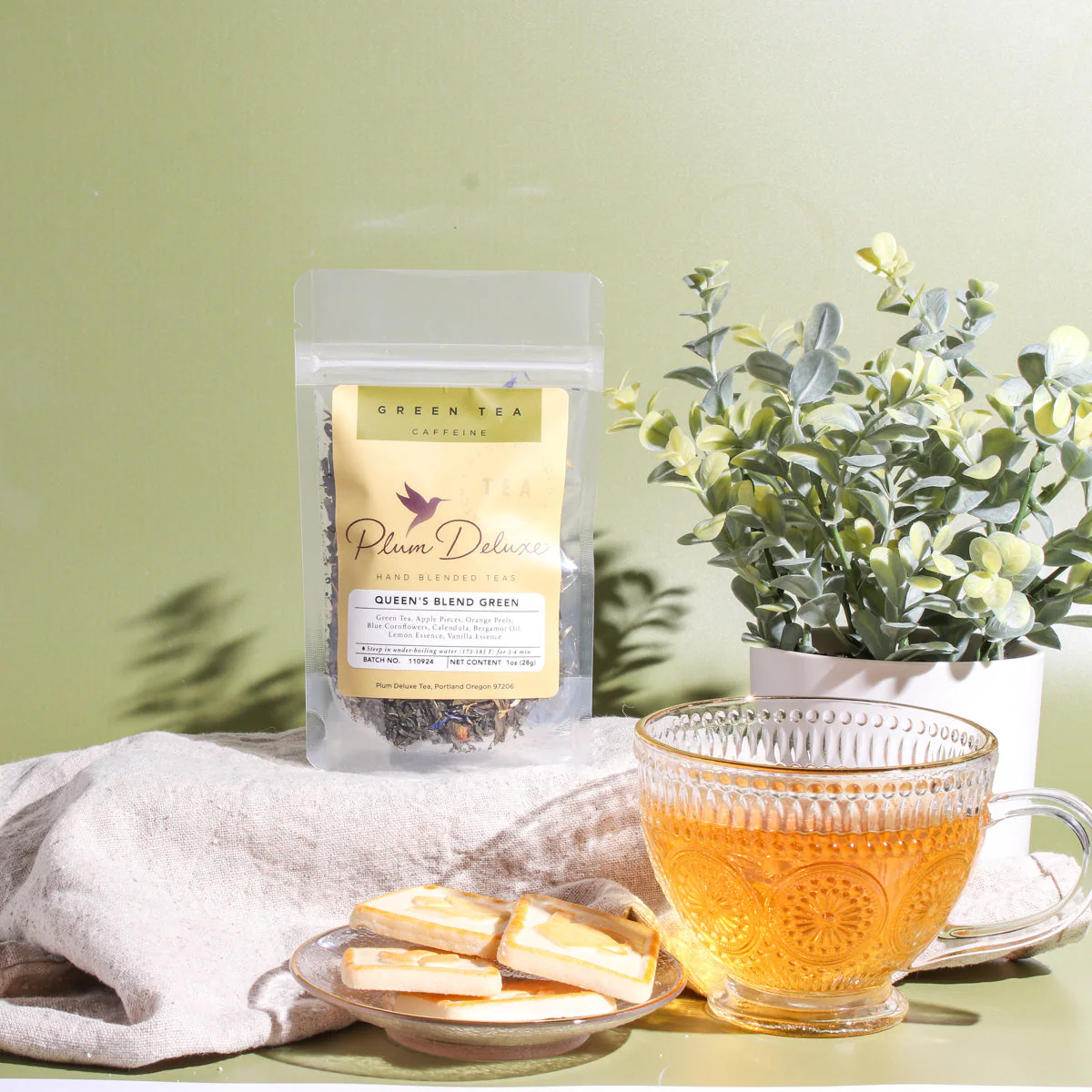 Queen's Blend Green Tea (Lemon Crème Earl Grey) - Image 2