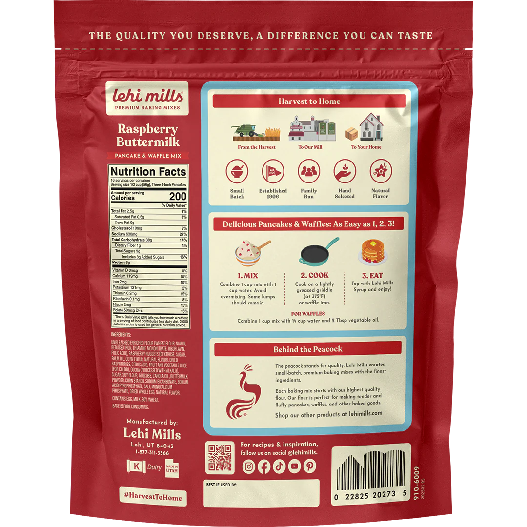 Raspberry Buttermilk Pancake & Waffle Mix - Image 6