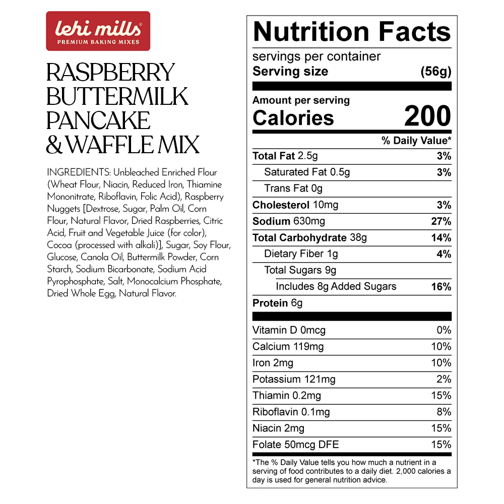 Raspberry Buttermilk Pancake & Waffle Mix - Image 7