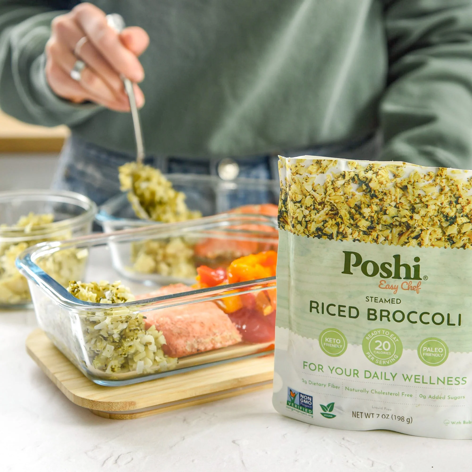 Riced Broccoli | Easy Chef - 10 Pack (7 OZ/Pouch) - Image 4
