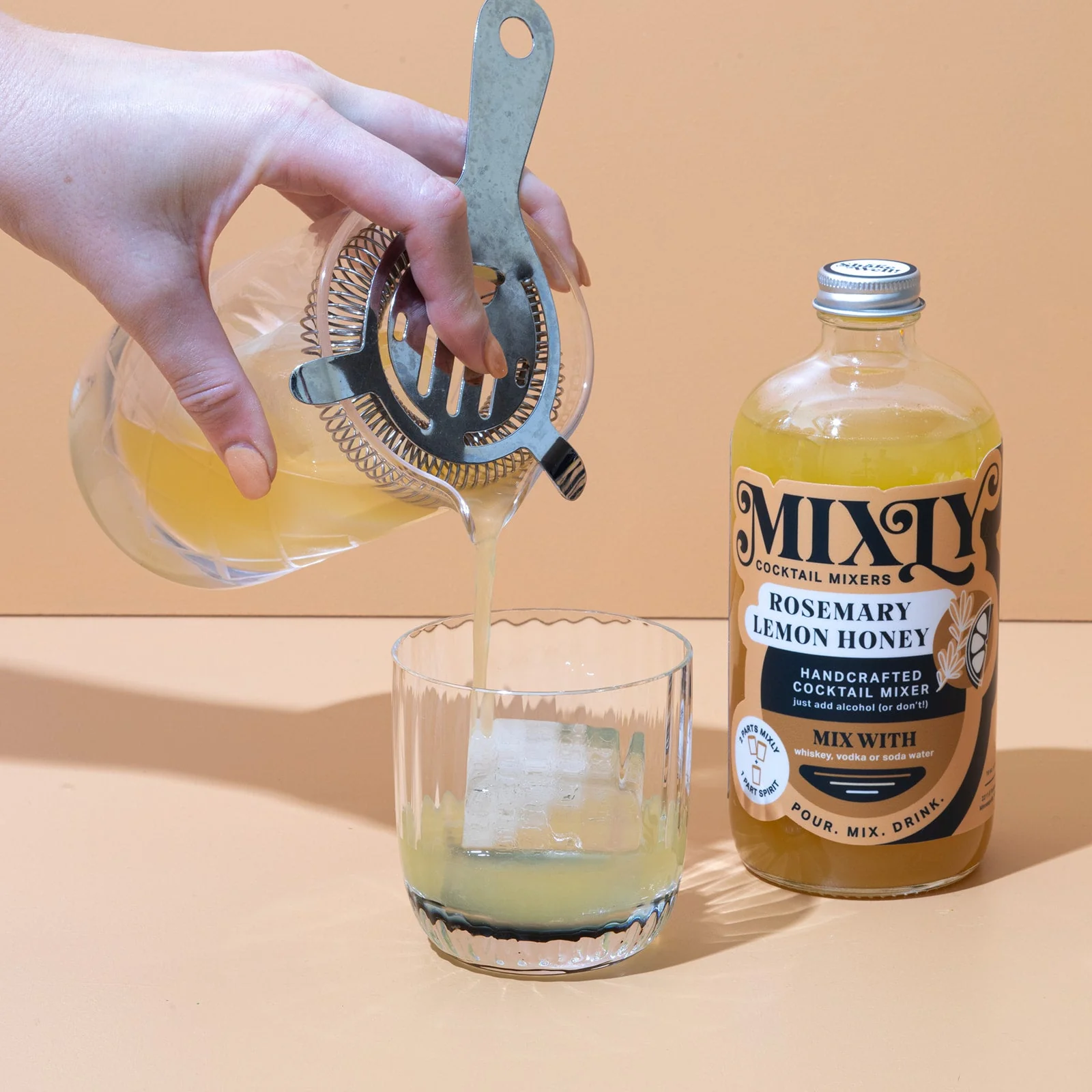 Rosemary Lemon Honey - Whiskey Sour, Hot Toddy Cocktail & Mocktail Mixer - Image 2