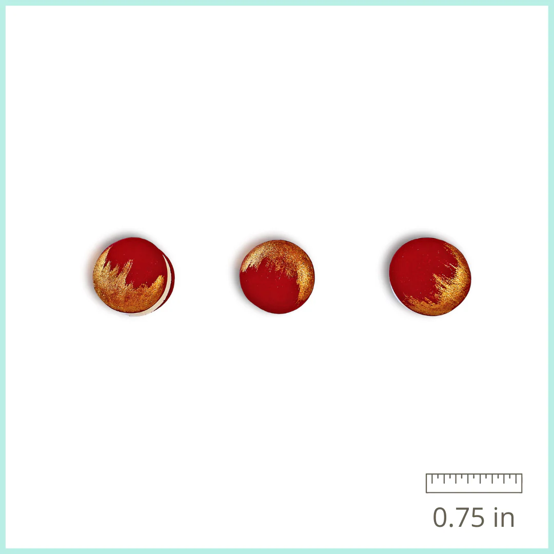 Royal Icing Red Macarons (12ct) - Image 2