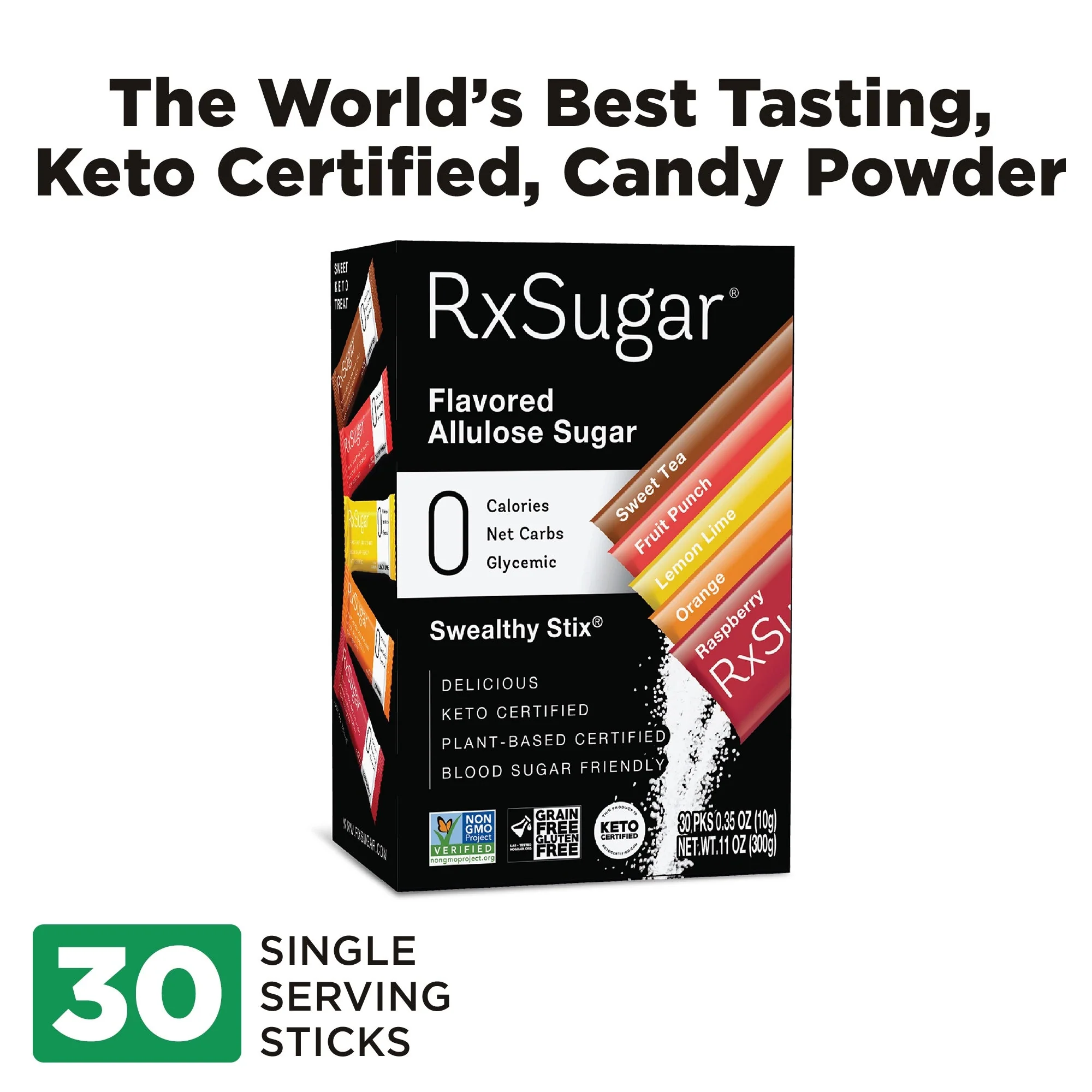 RxSugar Flavored Allulose Sugar Swealthy Stix - Image 3