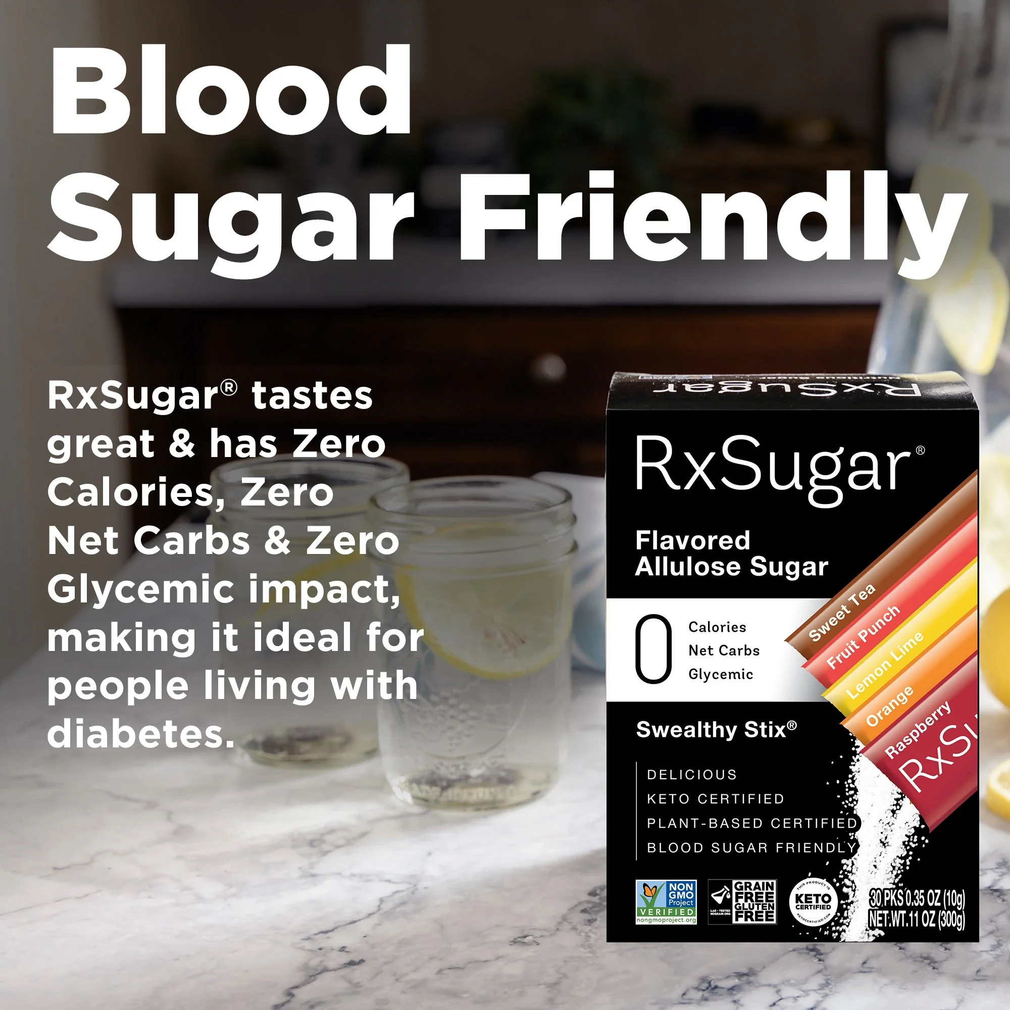 RxSugar Flavored Allulose Sugar Swealthy Stix - Image 4