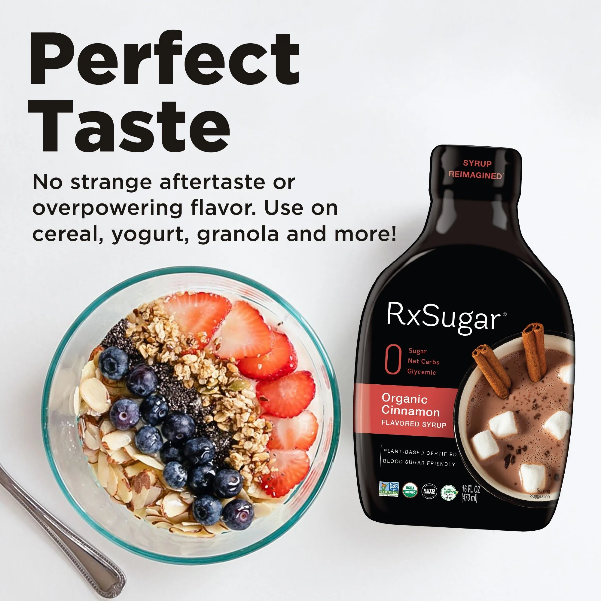 RxSugar Organic Cinnamon Syrup - Image 4