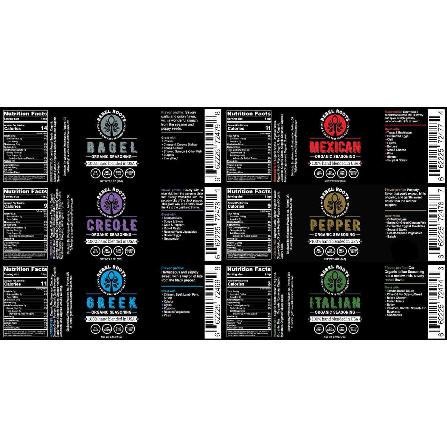 Salt Free Seasonings - Sugar Free, Organic, Non-GMO Seasoning Blends - Image 8