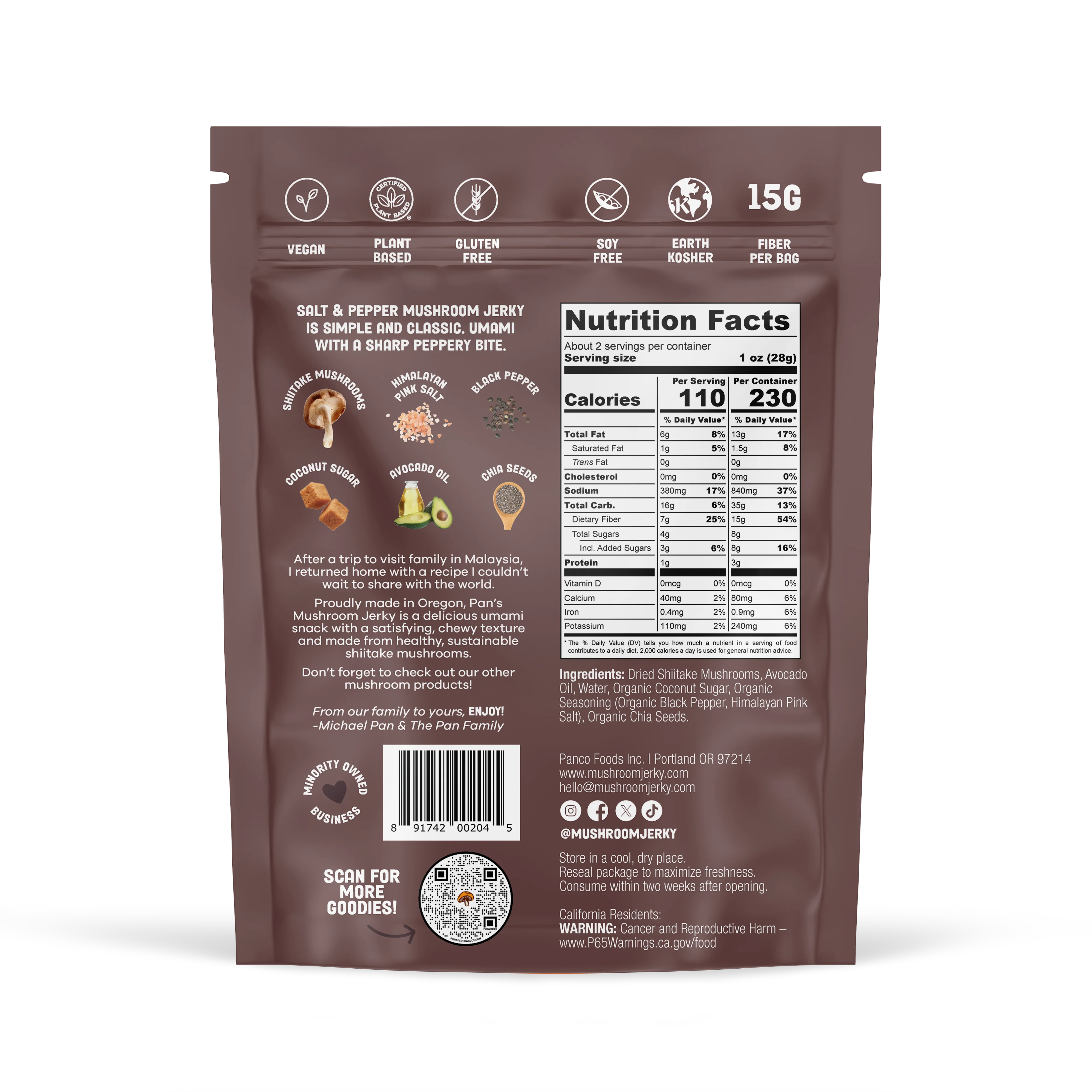 Salt & Pepper Mushroom Jerky - Image 6