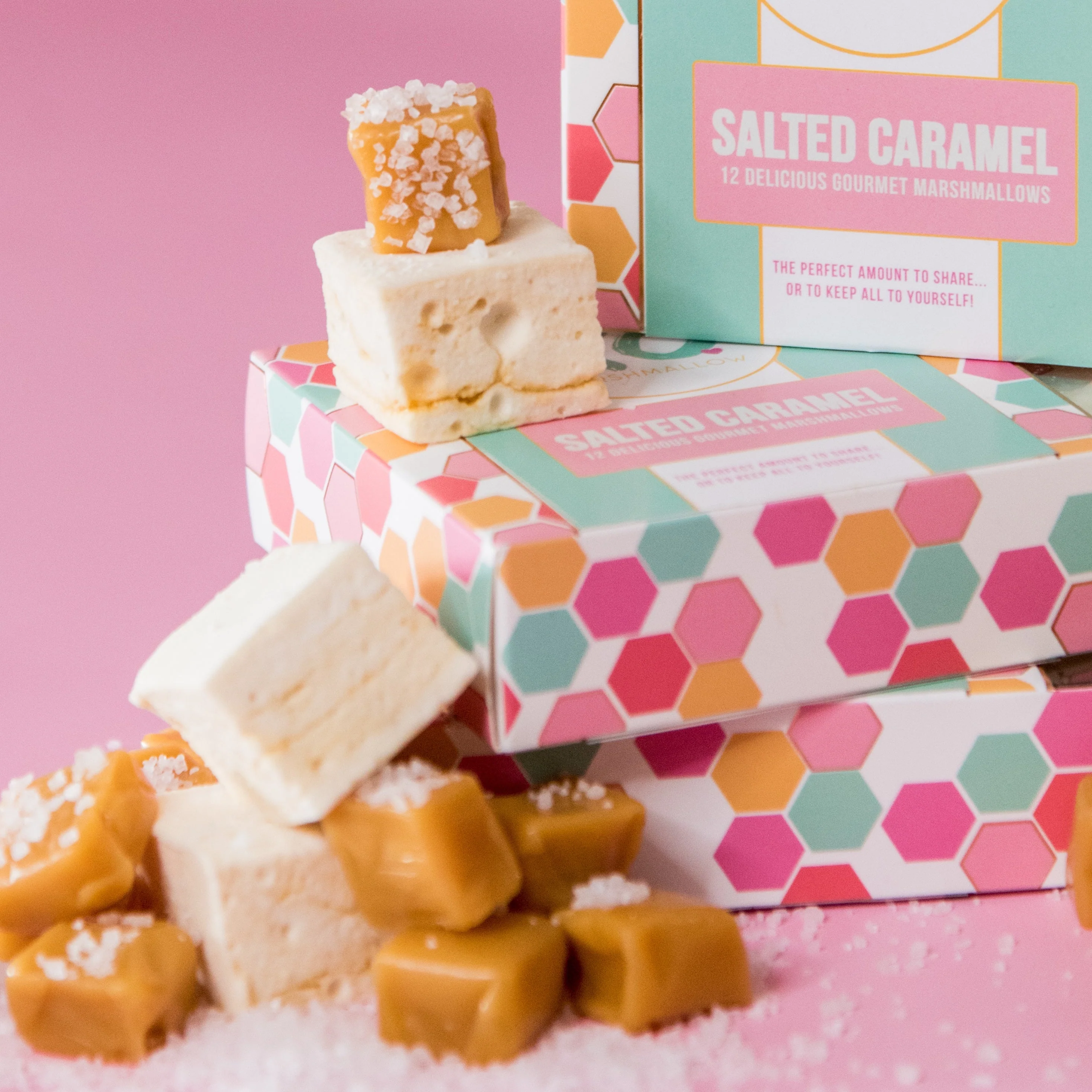Salted Caramel Marshmallows (set of 12) - Image 3