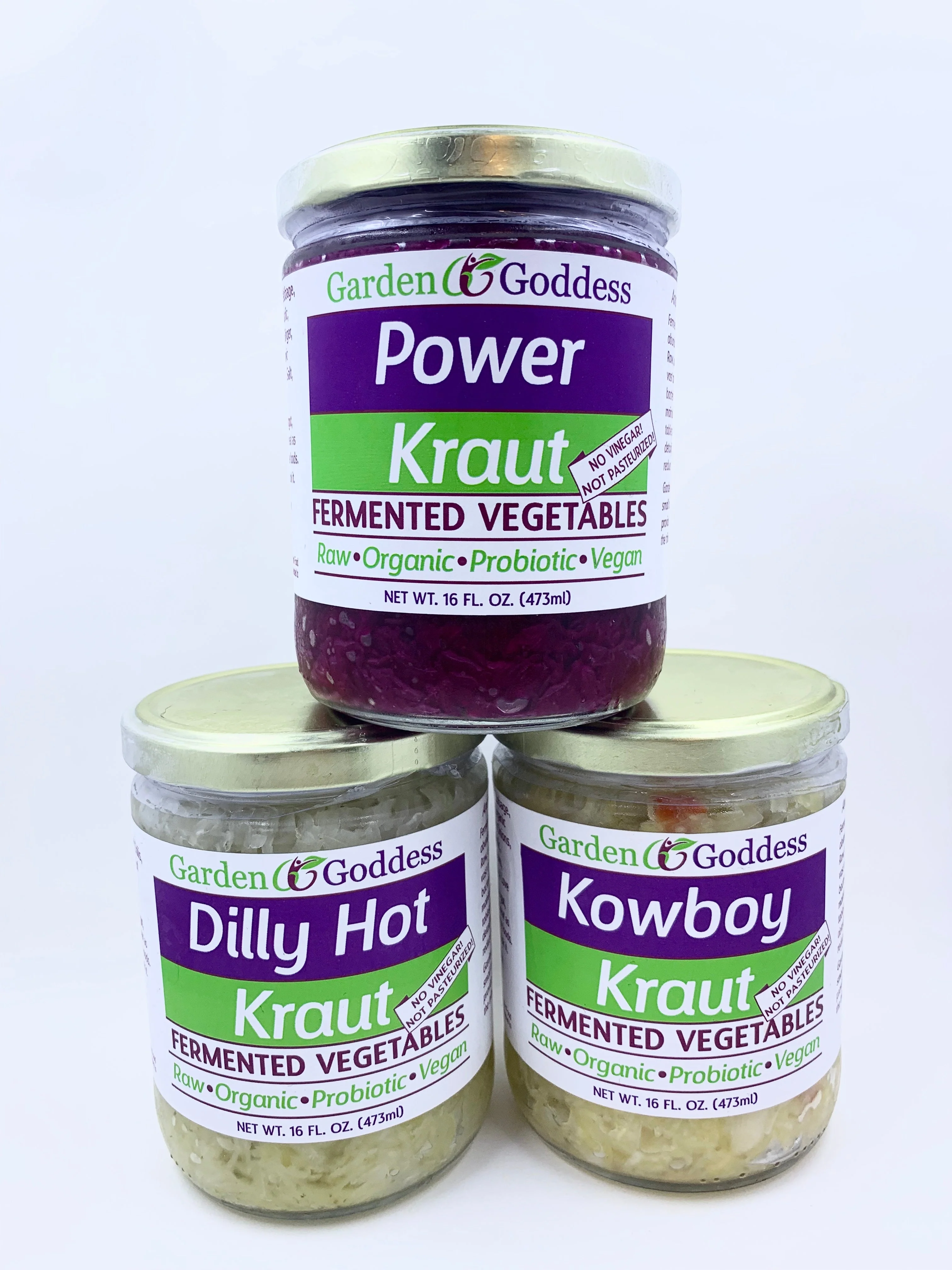 Sauerkraut Trio: Fresh Organic, Fermented 3 Krauts, Mix & Match 16oz Jars - Image 3