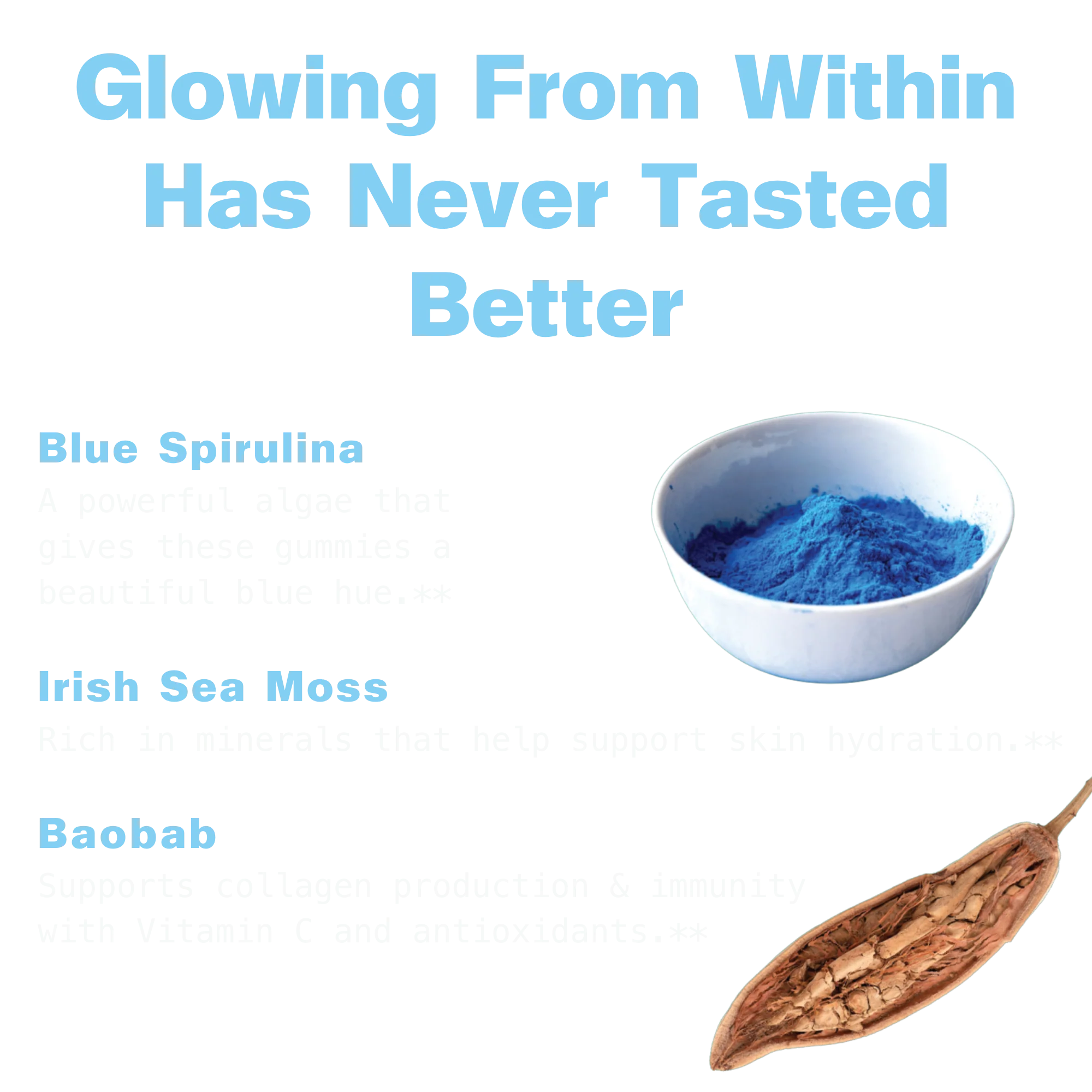 Sea Moss & Blue Spirulina Superfood Gummies - Image 4