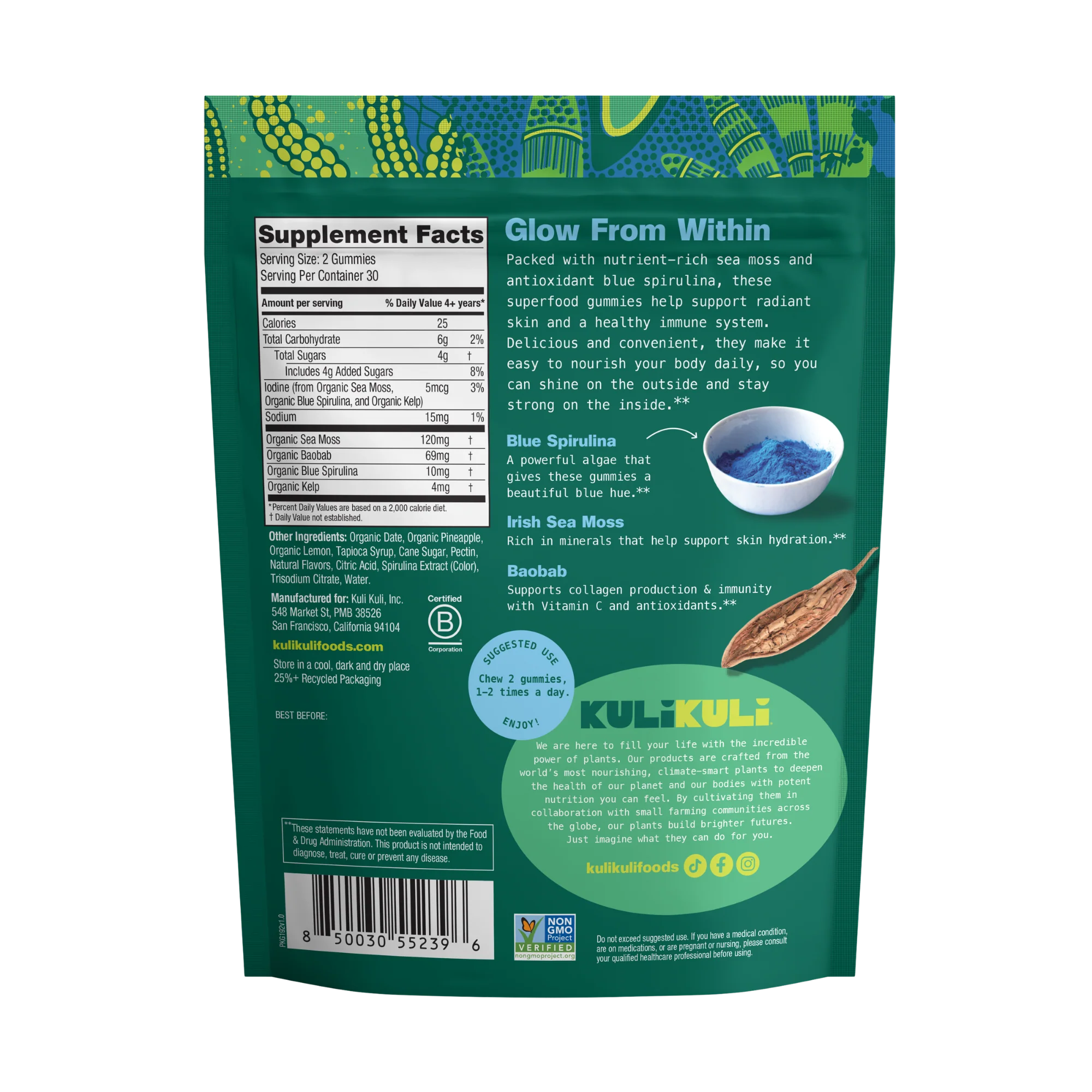 Sea Moss & Blue Spirulina Superfood Gummies - Image 6