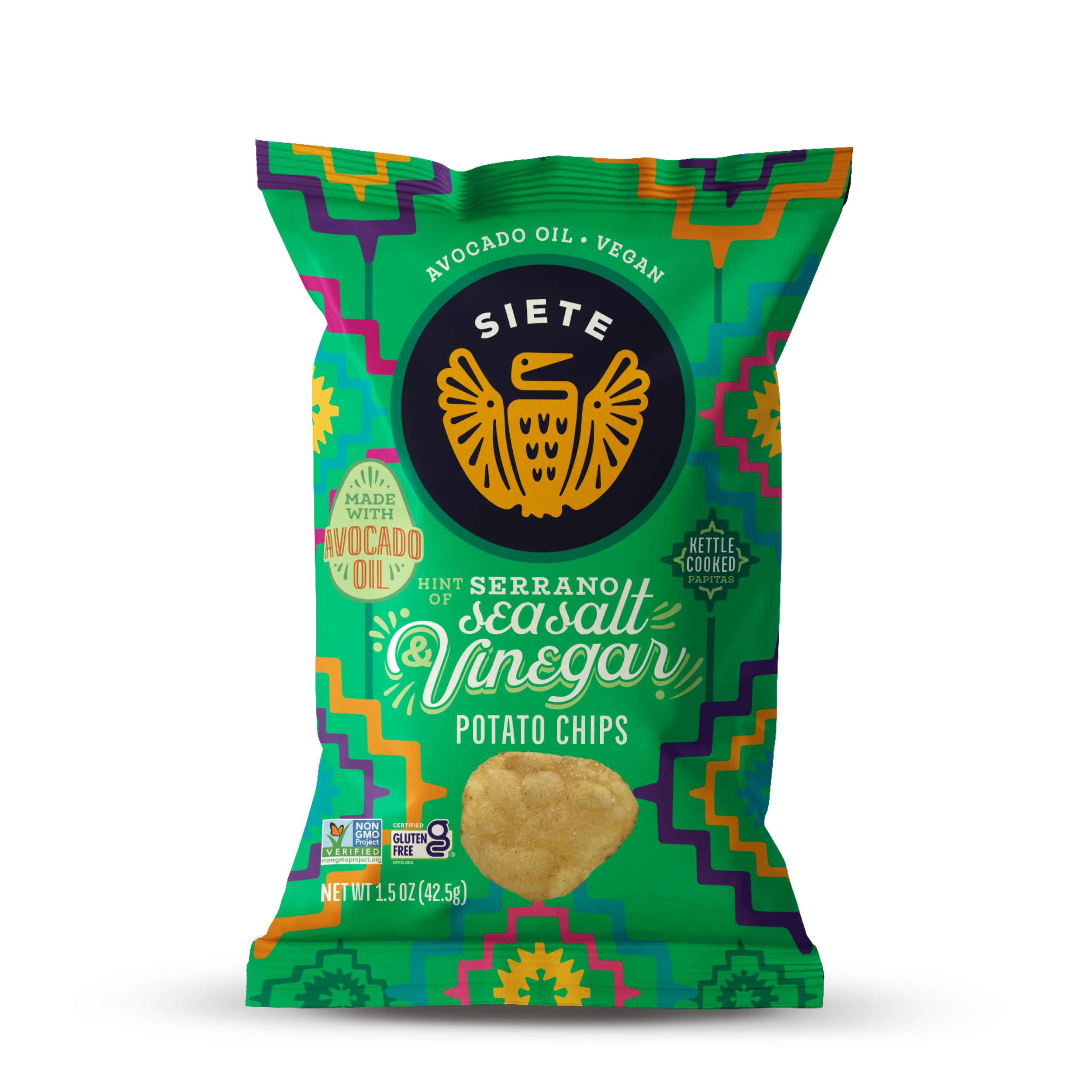 Kettle Cooked Hint of Serrano Sea Salt & Vinegar Potato Chips - Image 4