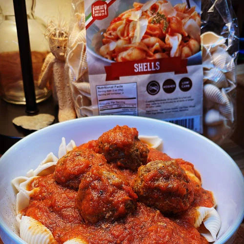 Shell Shape Low Carb Pastas - Keto-Friendly, High in Protein, 8oz. - Image 2