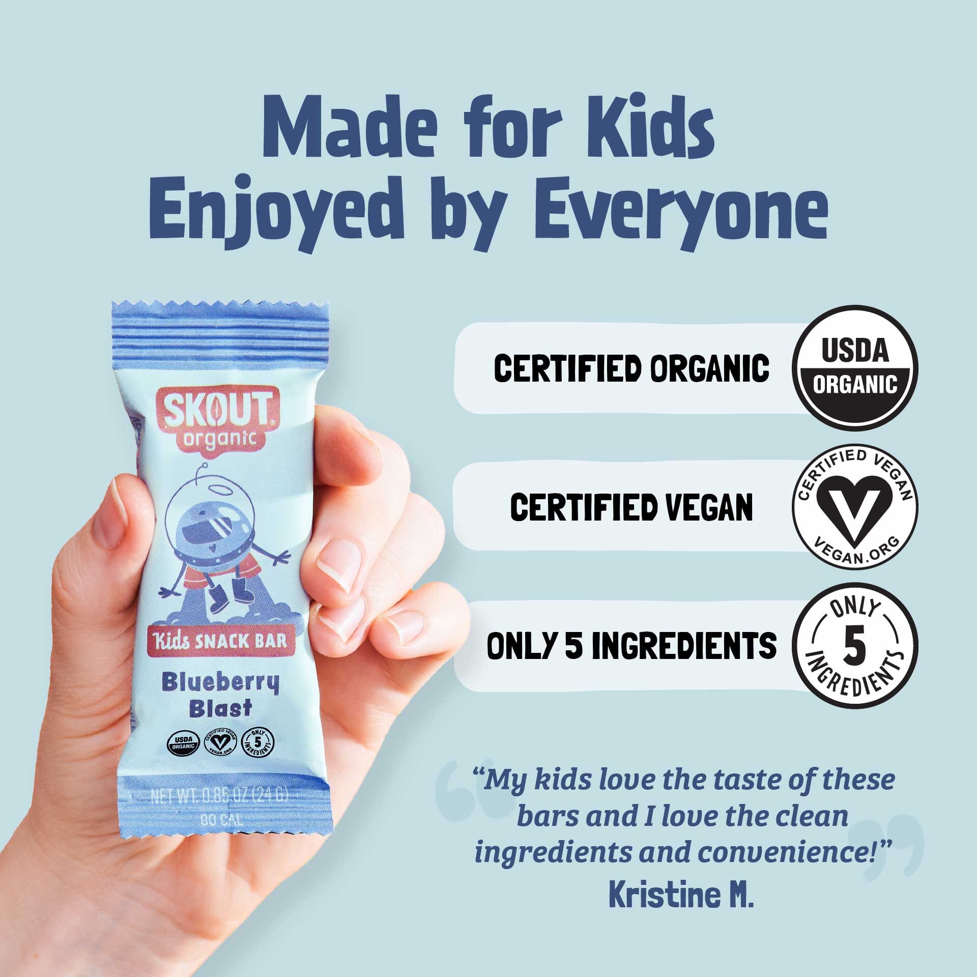 Skout Organic Blueberry Blast Kids Bar - Image 3