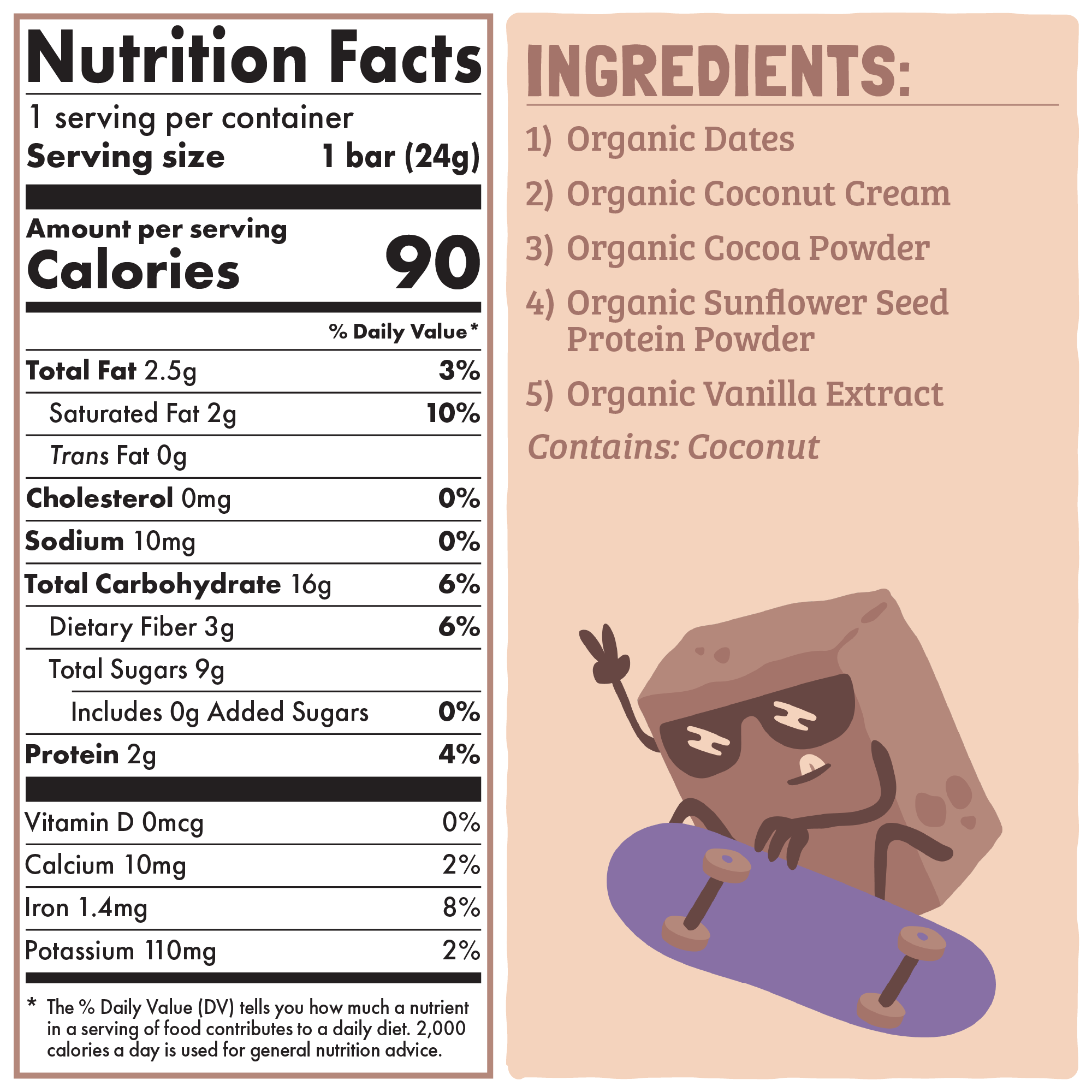 Skout Organic Chocolate Brownie Kids Bar - Image 2