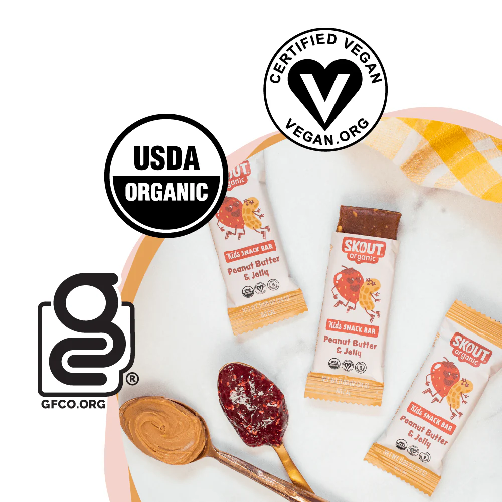 Skout Organic Peanut Butter & Jelly Kids Bar - Image 8