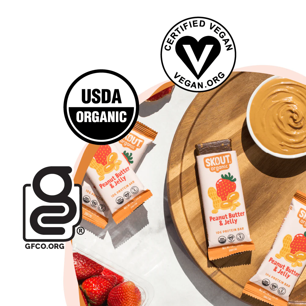 Skout Organic Peanut Butter & Jelly Protein Bar - Image 3