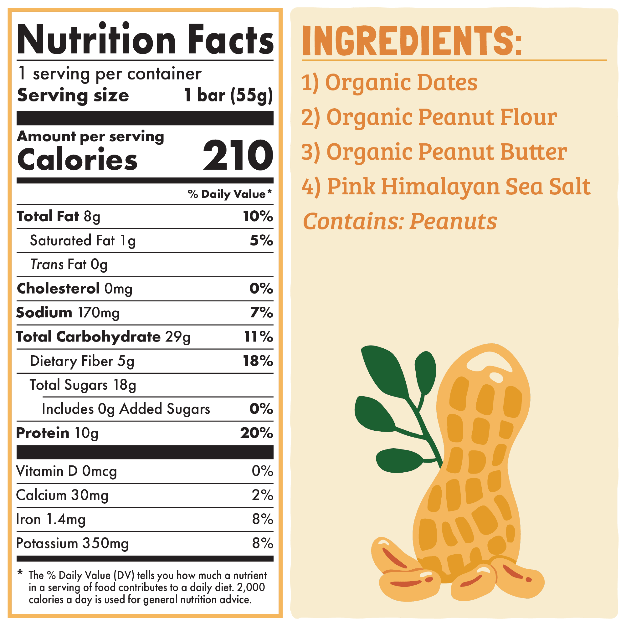 Skout Organic Peanut Butter Protein Bar - Image 2