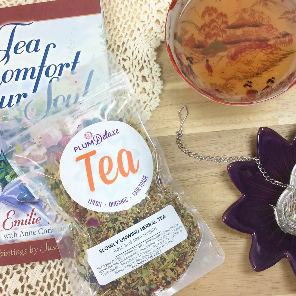 Slowly Unwind Herbal Linden Tea (Linden Flower - Elderflower - Berry) - Image 2