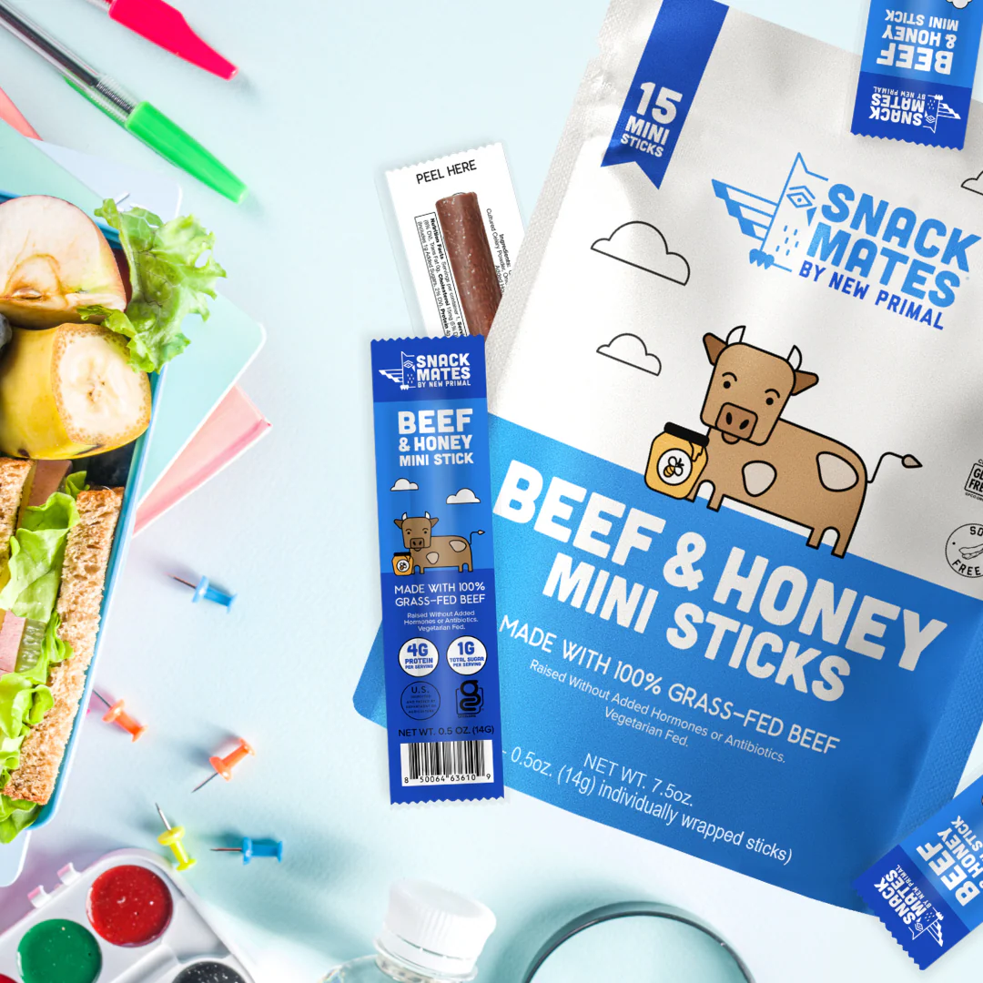 Snack Mates Beef & Honey Mini Meat Sticks Value Pack (15 Mini-Sticks) - Image 4