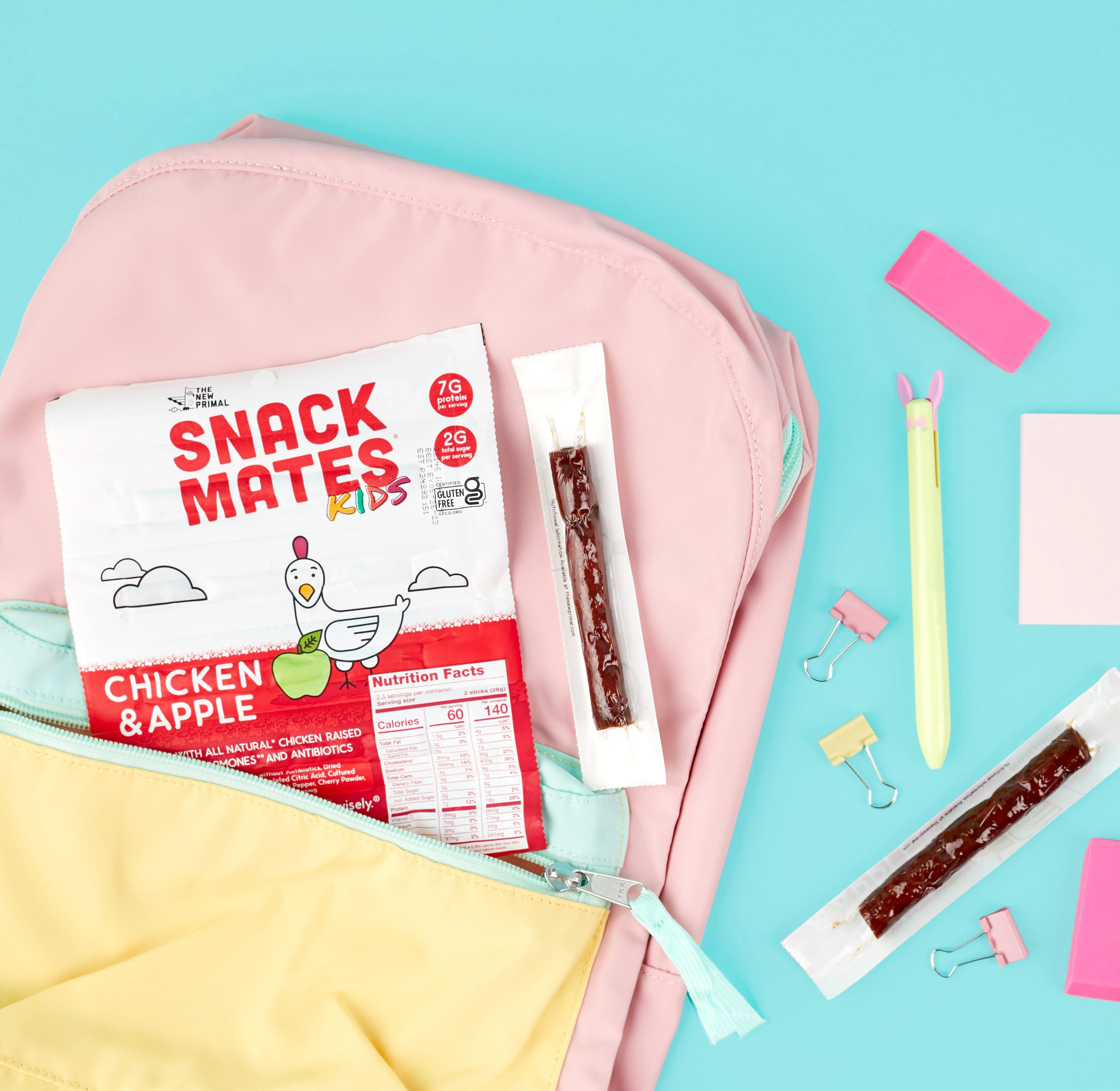 Snack Mates Chicken and Apple Mini Meat Sticks, All-Natural Chicken (8 Packs, 40 Mini-Sticks) - Image 5