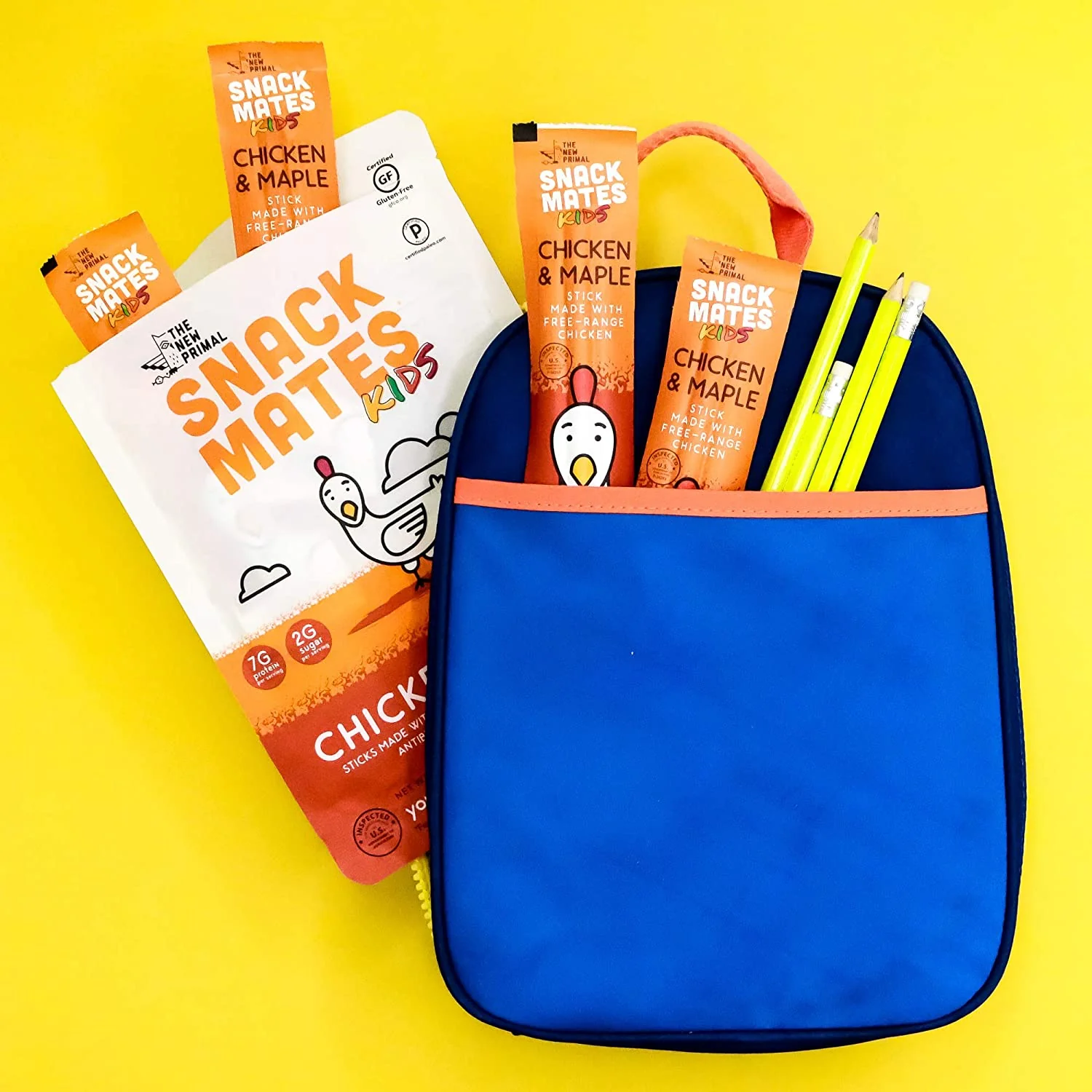 Snack Mates Chicken & Maple Mini Meat Sticks Value Pack, All-Natural Chicken (15 Mini-Sticks) - Image 4