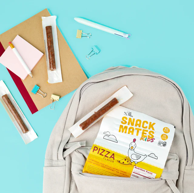 Snack Mates Chicken Pizza Mini Meat Sticks, All-Natural Chicken (8 Packs, 40 Mini-Sticks) - Image 5