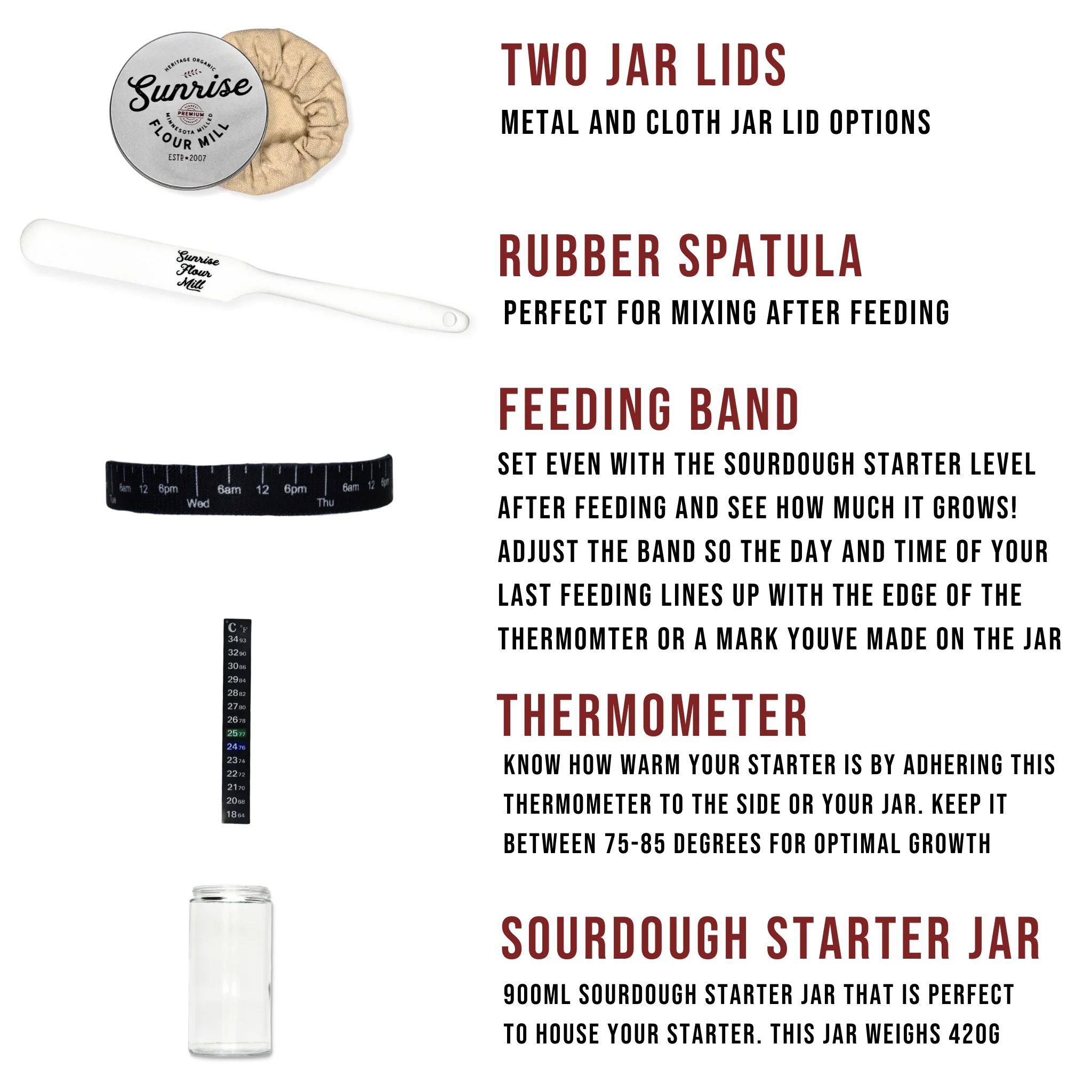 Sourdough Starter Kit with Jar and Heritage Sourdough Starter - Image 10