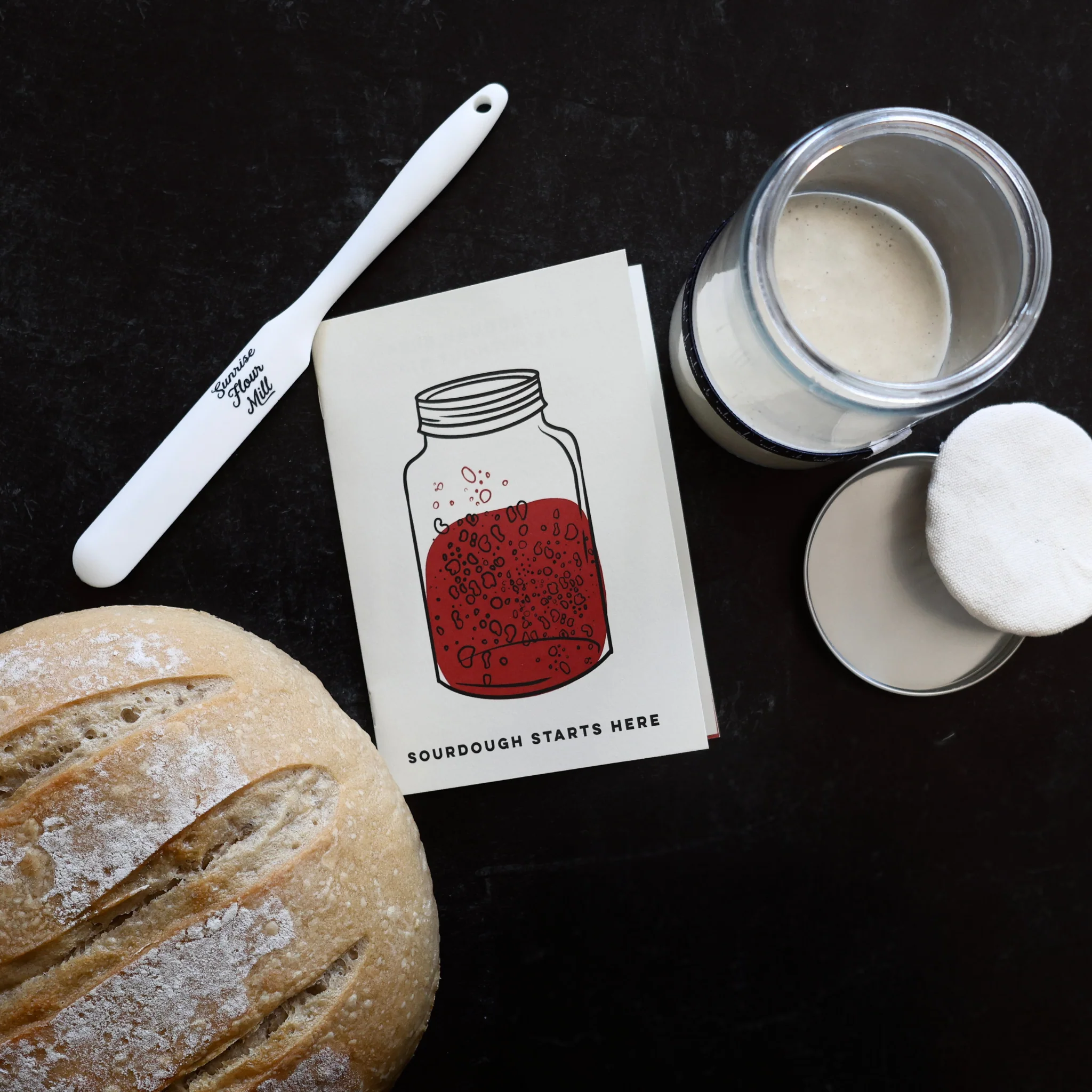 Sourdough Starter Kit with Jar and Heritage Sourdough Starter - Image 2