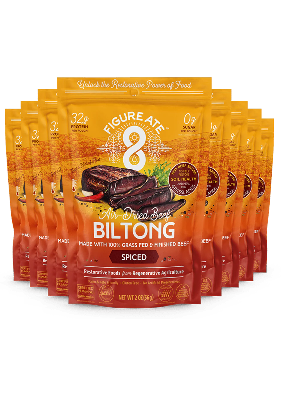 Spiced Grass Fed & Finished Beef Biltong - Image 4