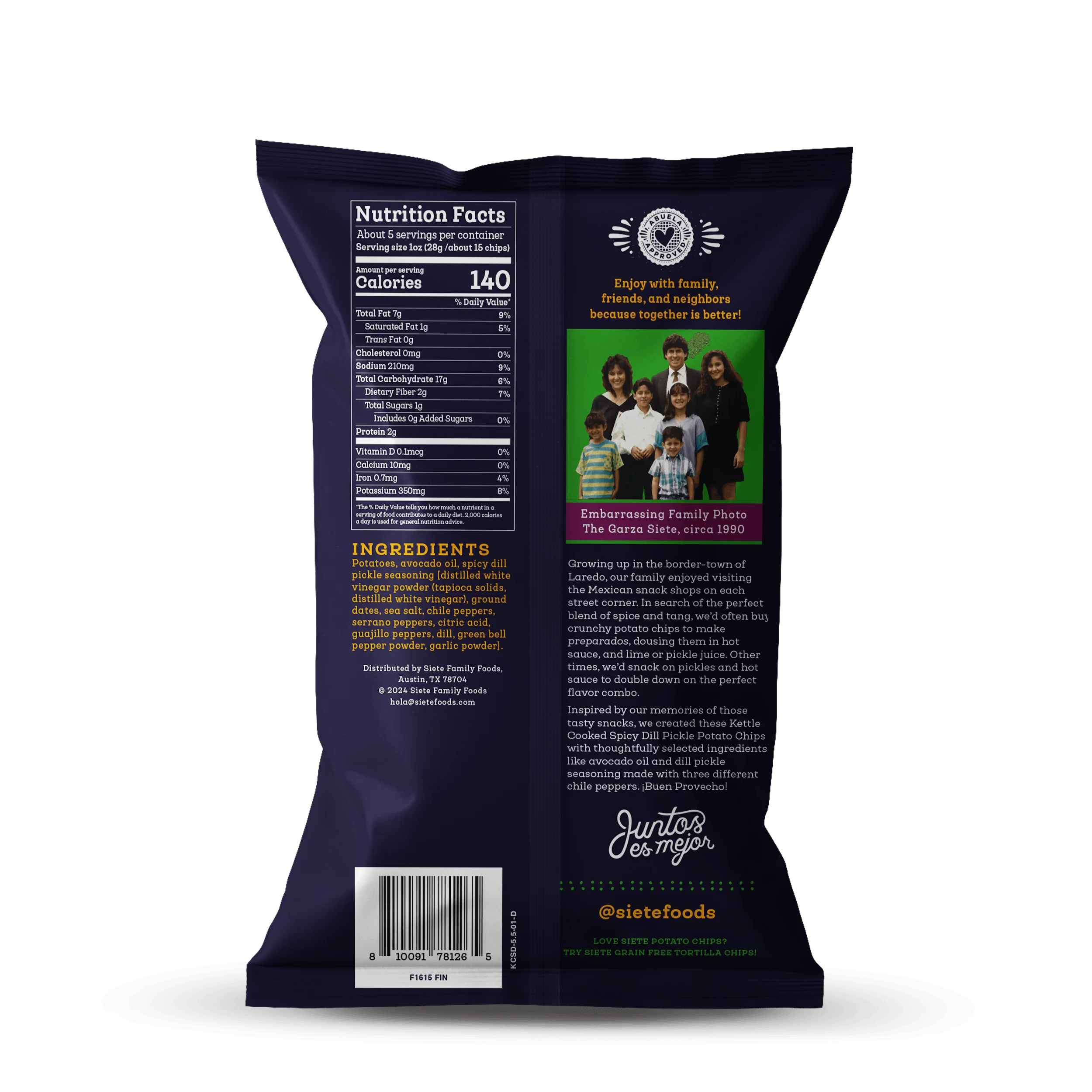 Kettle Cooked Spicy Dill Pickle Potato Chips - Image 2