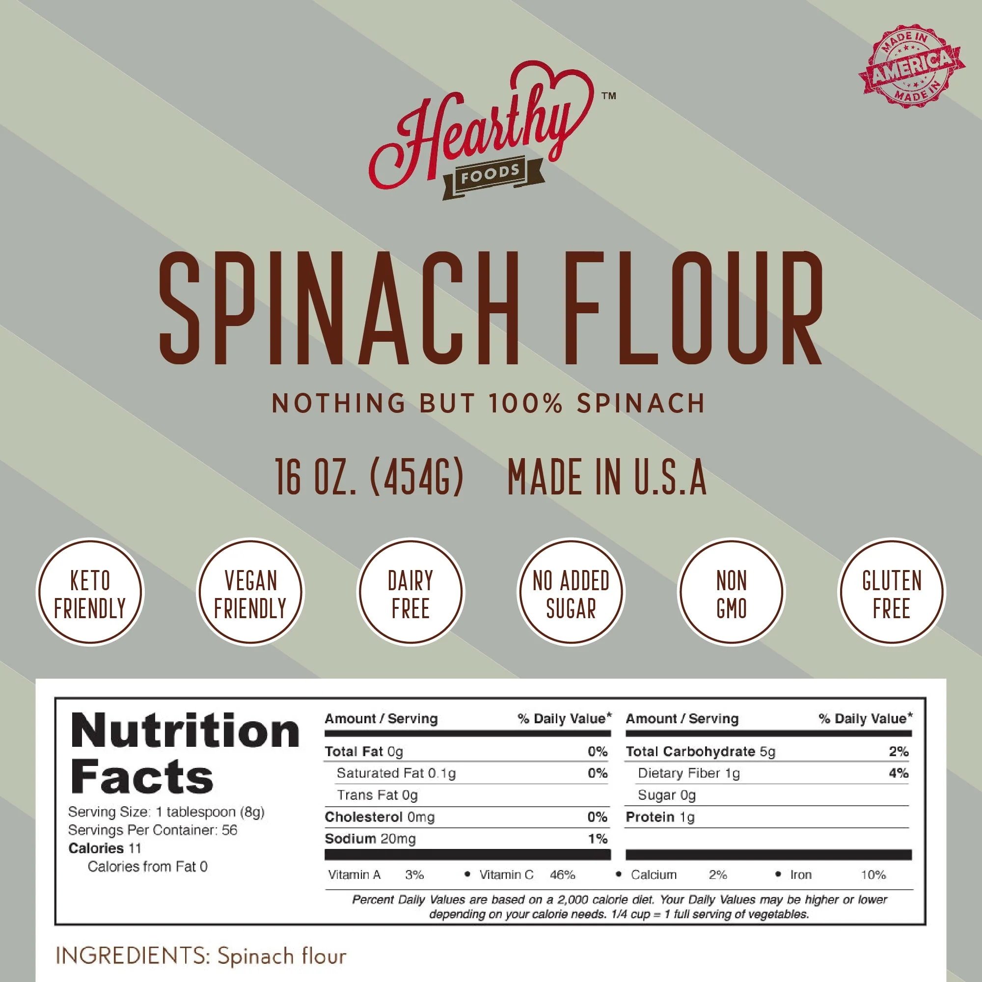 Spinach Flour Super Concentrated 8 oz. contains - Image 4