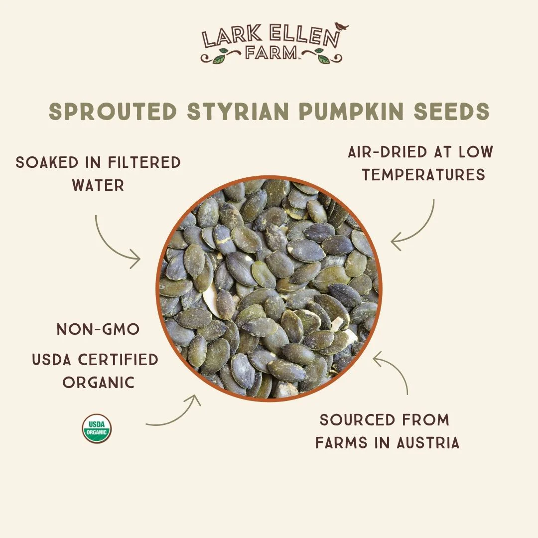 Styrian Pumpkin Seeds, Sprouted Organic - Image 5