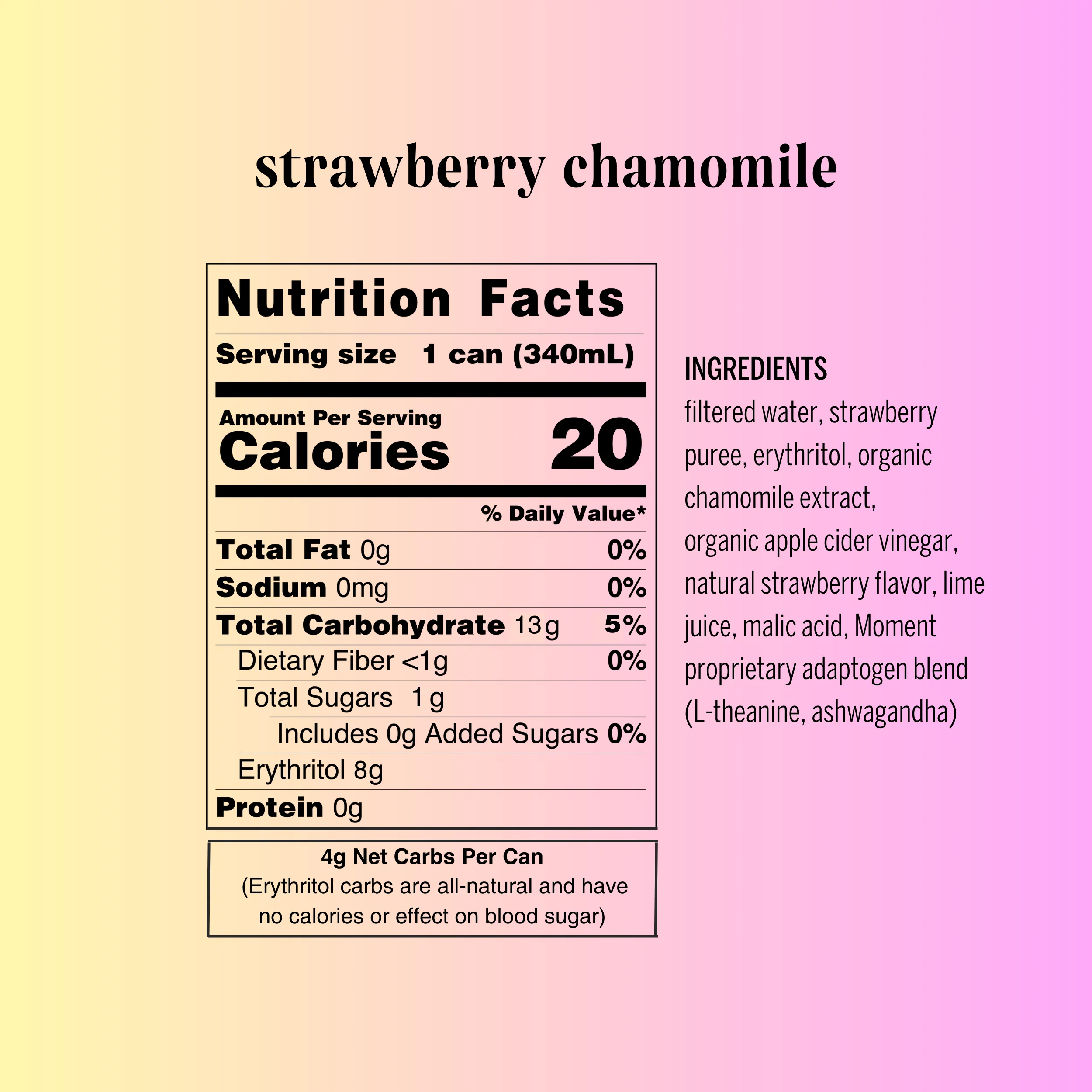 strawberry chamomile adaptogen drink (12 pack) - Image 3