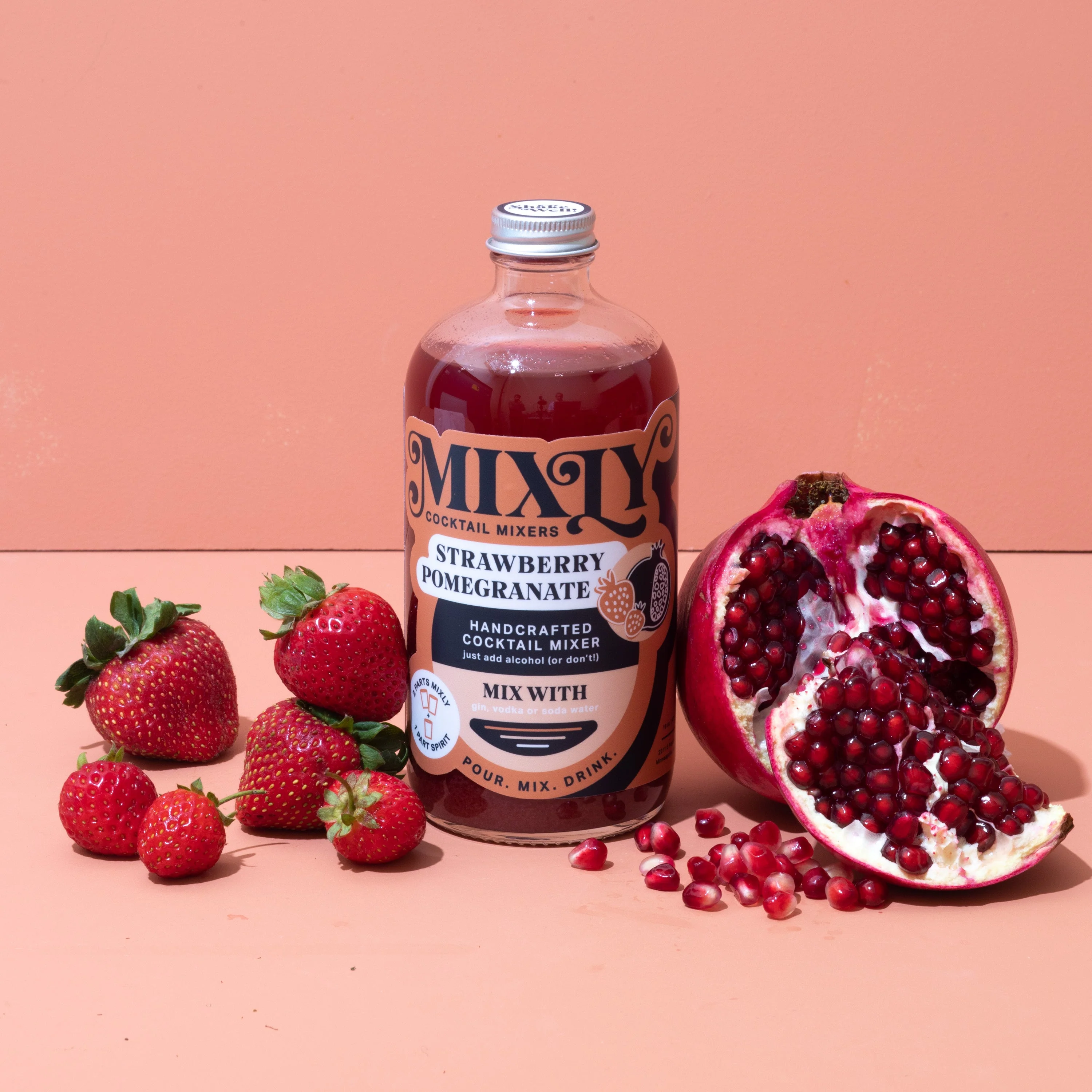 Strawberry Pomegranate - Cosmopolitan Cocktail & Mocktail Mixer - Image 2