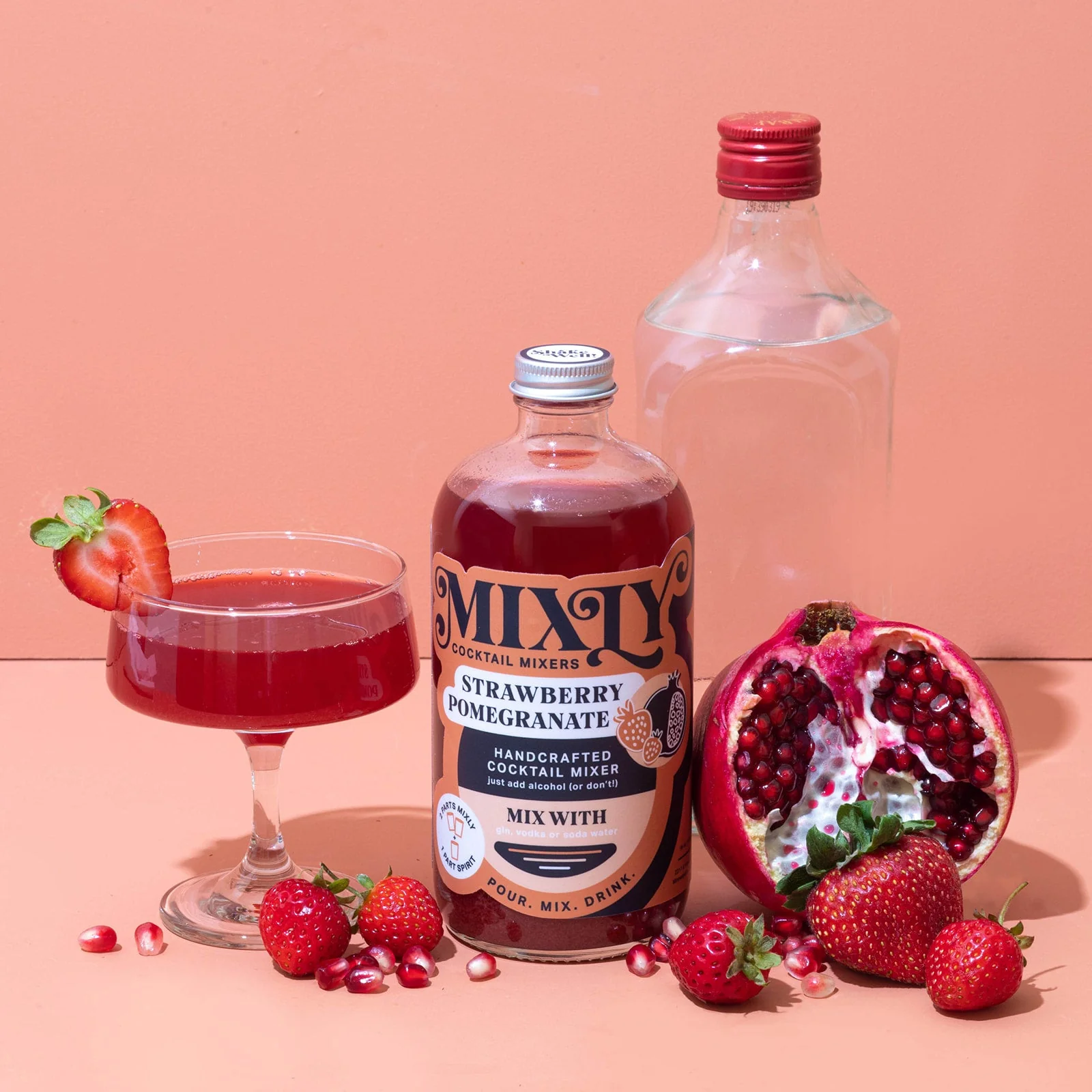 Strawberry Pomegranate - Cosmopolitan Cocktail & Mocktail Mixer - Image 4