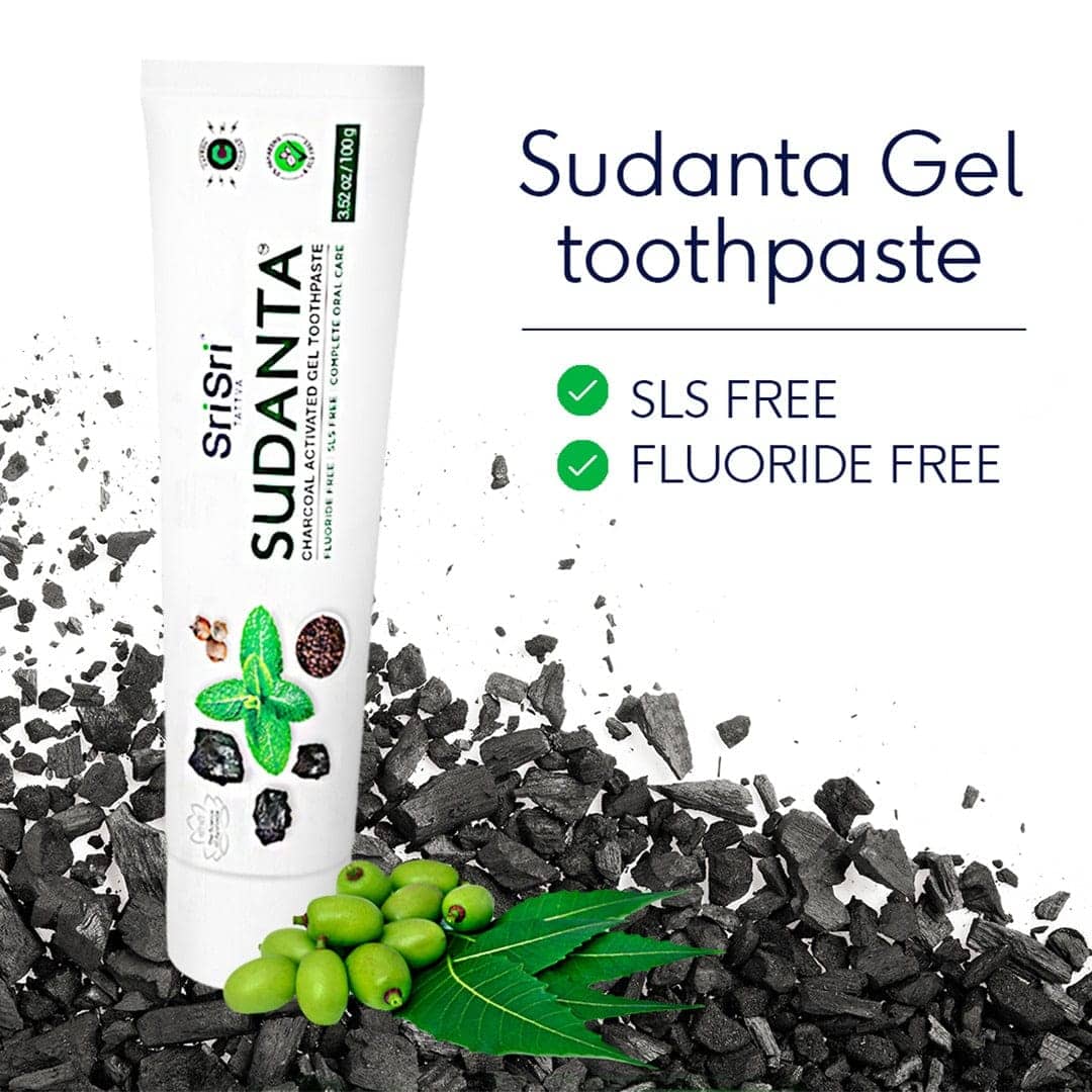 Sudanta Charcoal Toothpaste - Ayurvedic Oral Care - Image 3