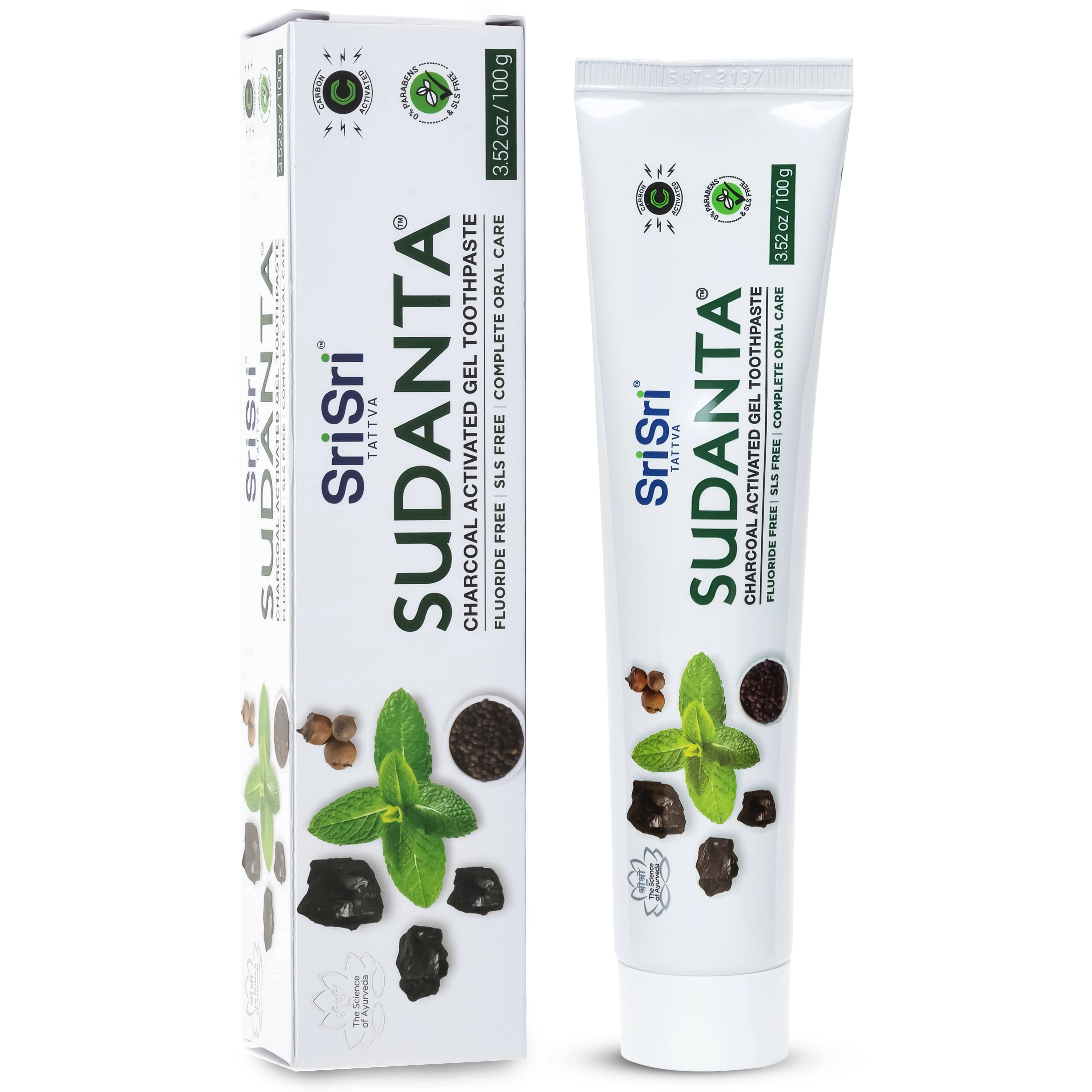 Sudanta Charcoal Toothpaste - Ayurvedic Oral Care - Image 6
