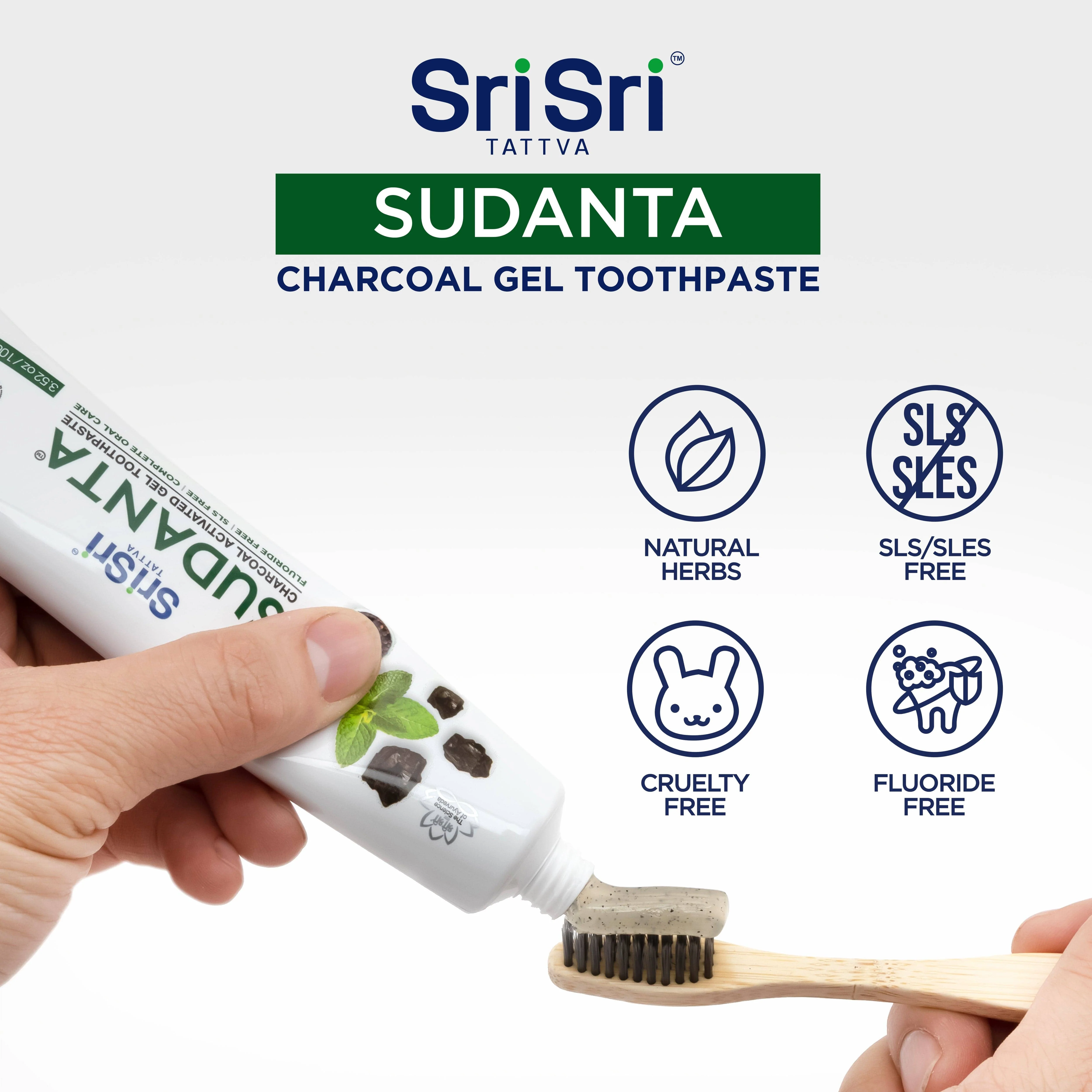 Sudanta Charcoal Toothpaste - Ayurvedic Oral Care - Image 7
