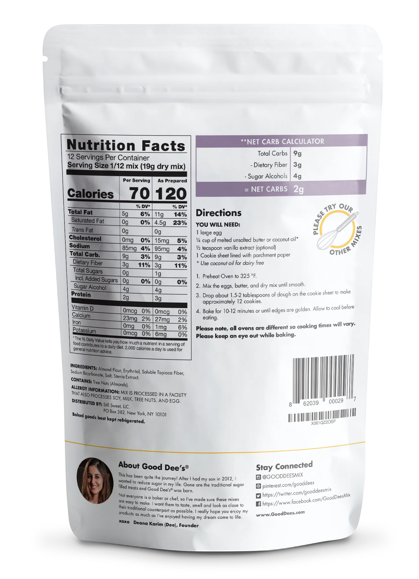 It’s back-Sugar Free Cookie Mix - Keto Gluten Free and No Added Sugar - Image 2