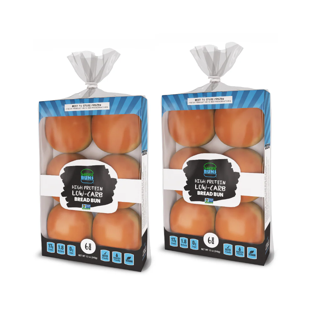 Summer Cookout Bundle - 2 Bags Each Original UnbelievaBuns, Hot Dog Buns, UnbelievaFlour - Image 2