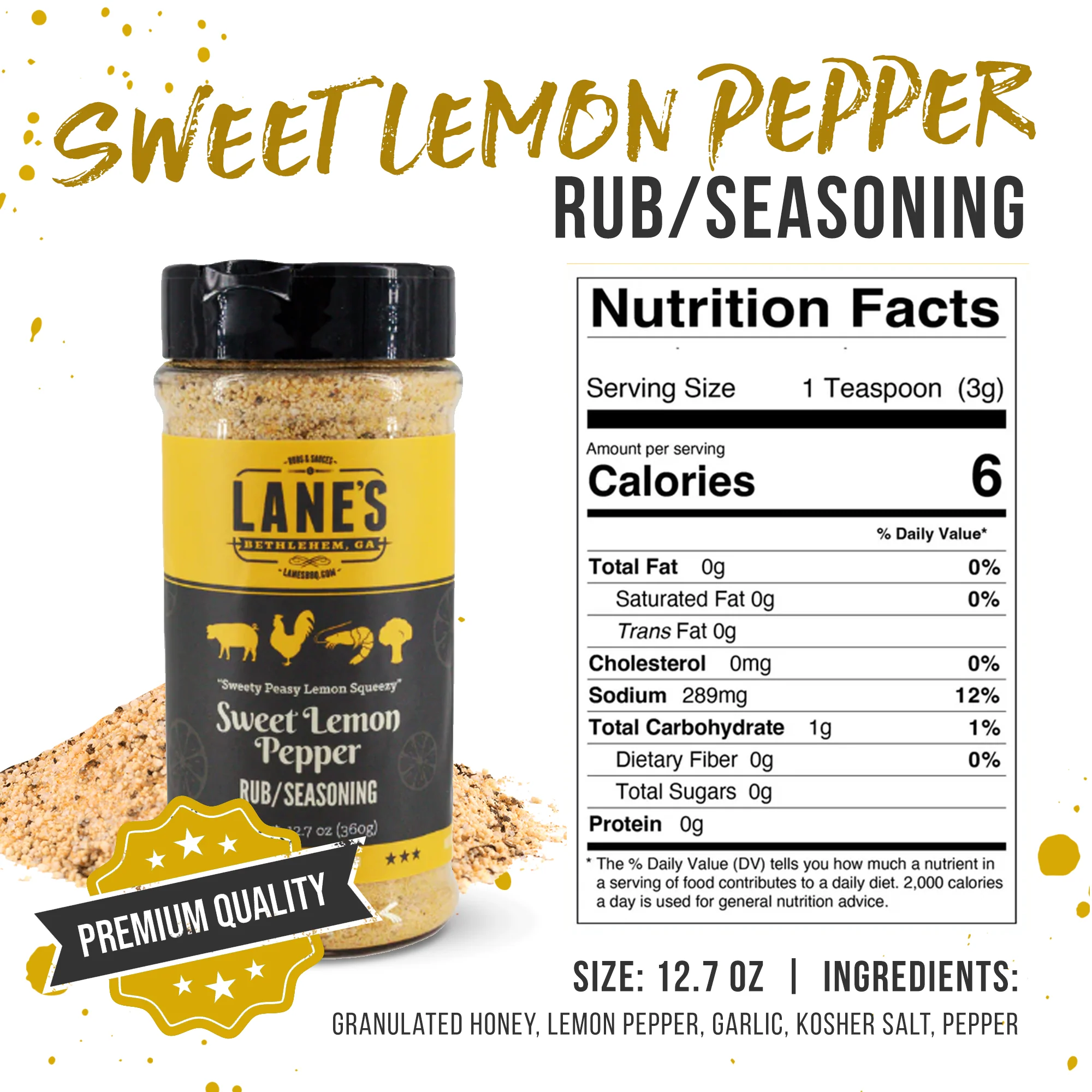 Sweet Lemon Pepper Rub - Image 3