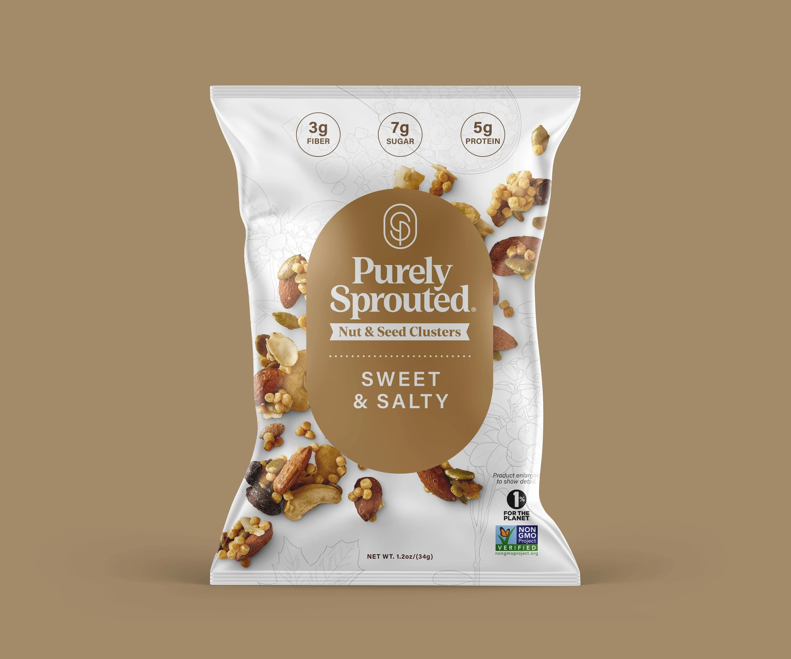 Sweet & Salty, Sprouted Snack Mix, Snack Pack, 8-Pack (1.2 Oz Each) - Image 3