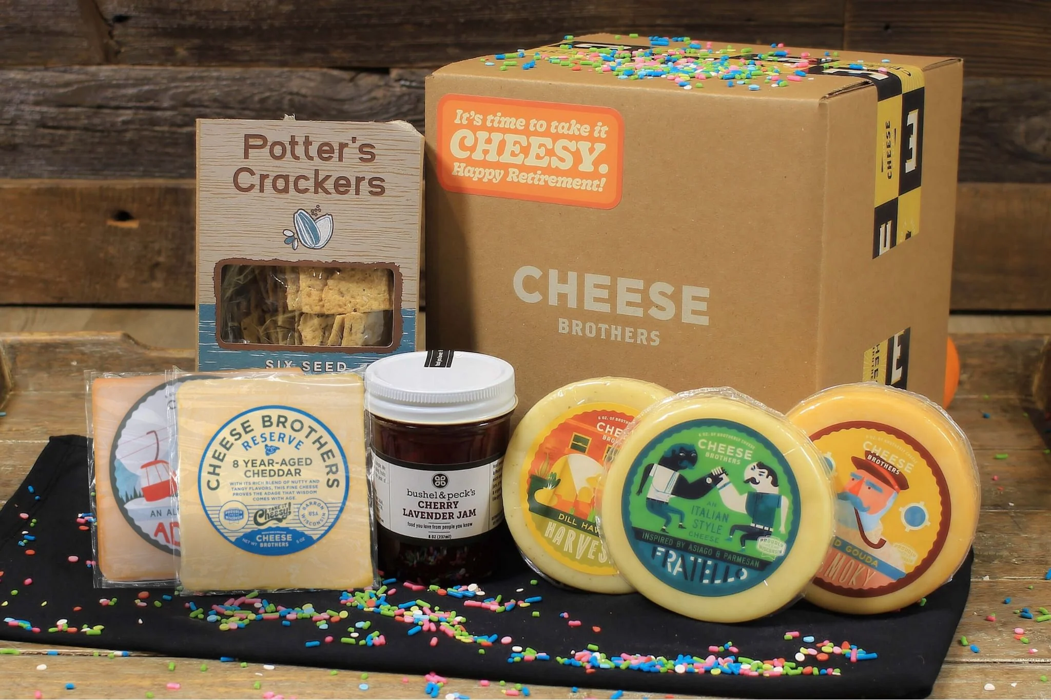 "Take it Cheesy" Retirement Gift Basket - Image 2