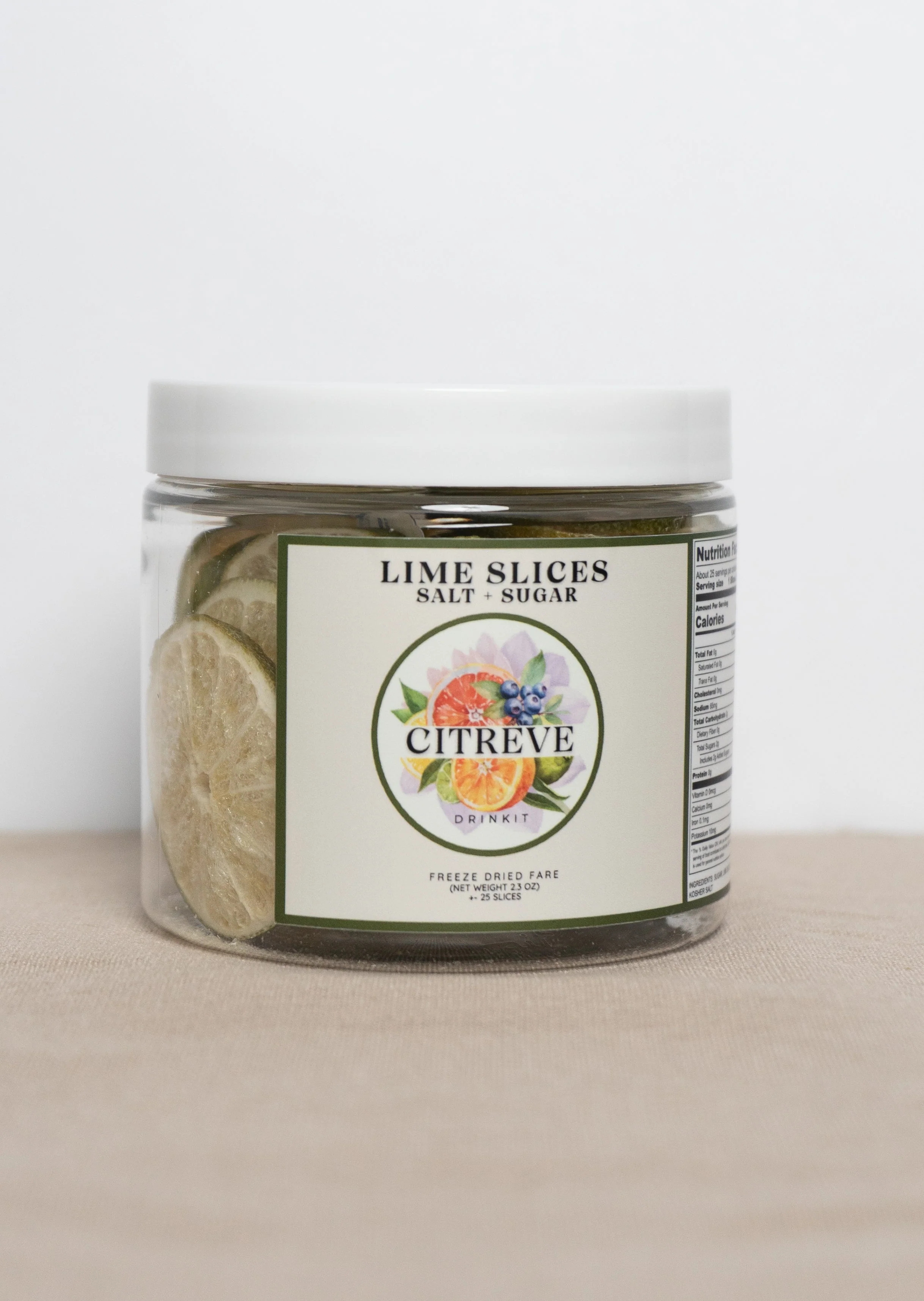 Tasting Size - Freeze-Dried Lime Slices with Kosher Salt + Sugar - Image 3