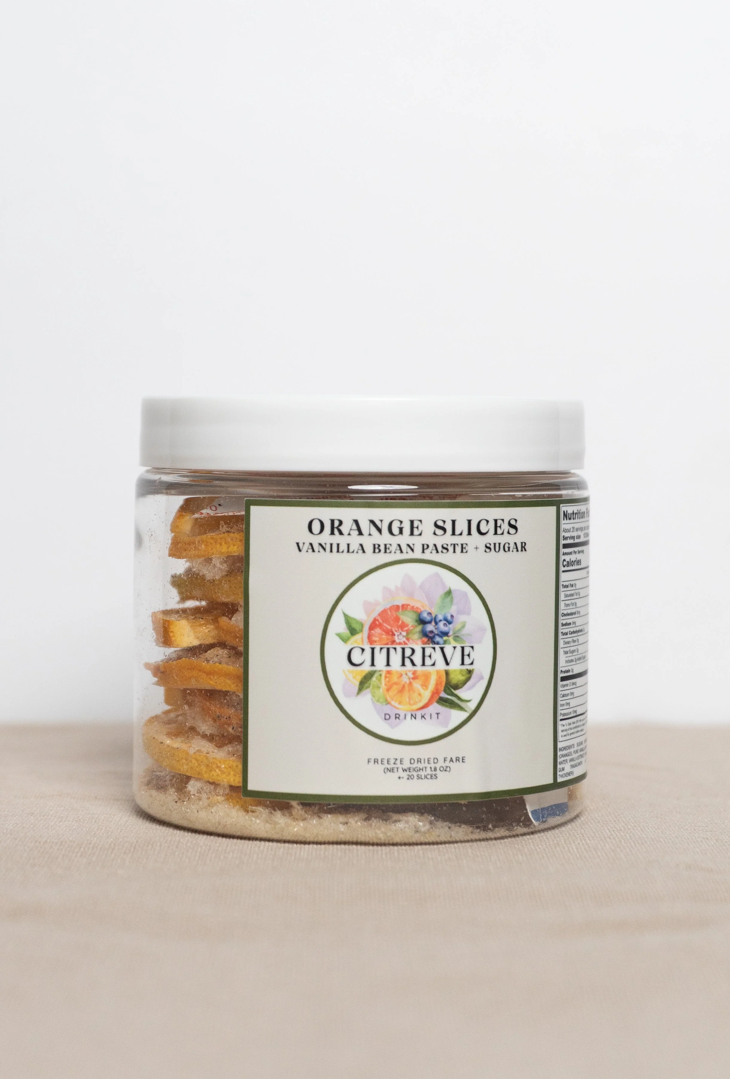 Tasting Size - Freeze-Dried Orange Slices with Vanilla Bean Paste + Sugar - Image 3