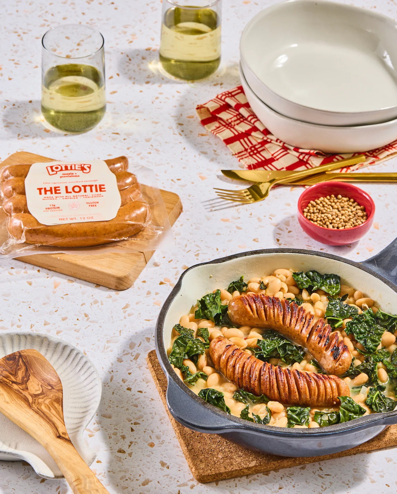 The Lottie: Our Signature Smoked Pork Sausage: 4 Packs - Image 5