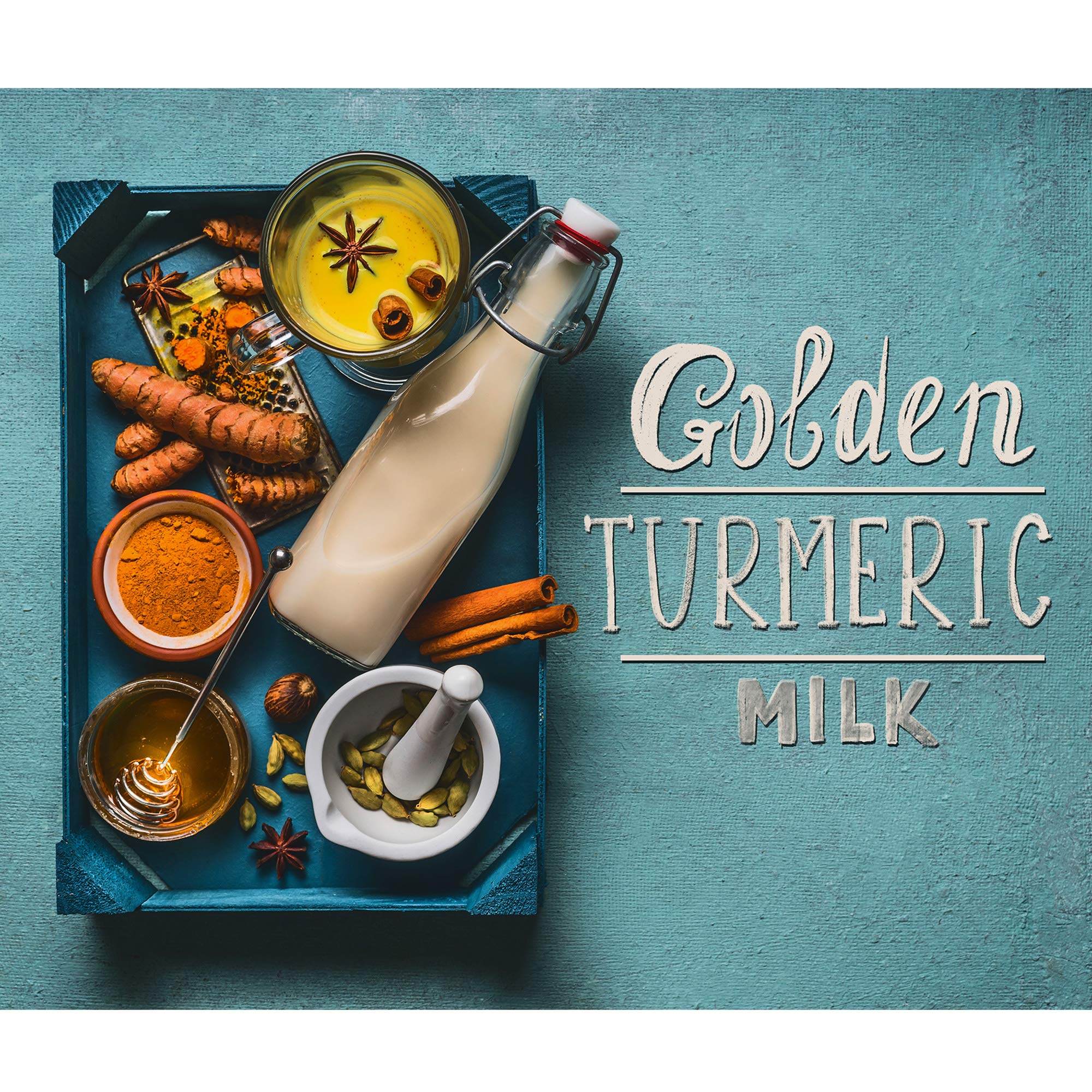 The Spice Lab "Golden Milk" Turmeric Tea Superfood Premium Powder "Tea" (4 oz) (Used to make Golden Milk or as a tasty Turmeric replacement) Sugar Free all Natural - Image 5