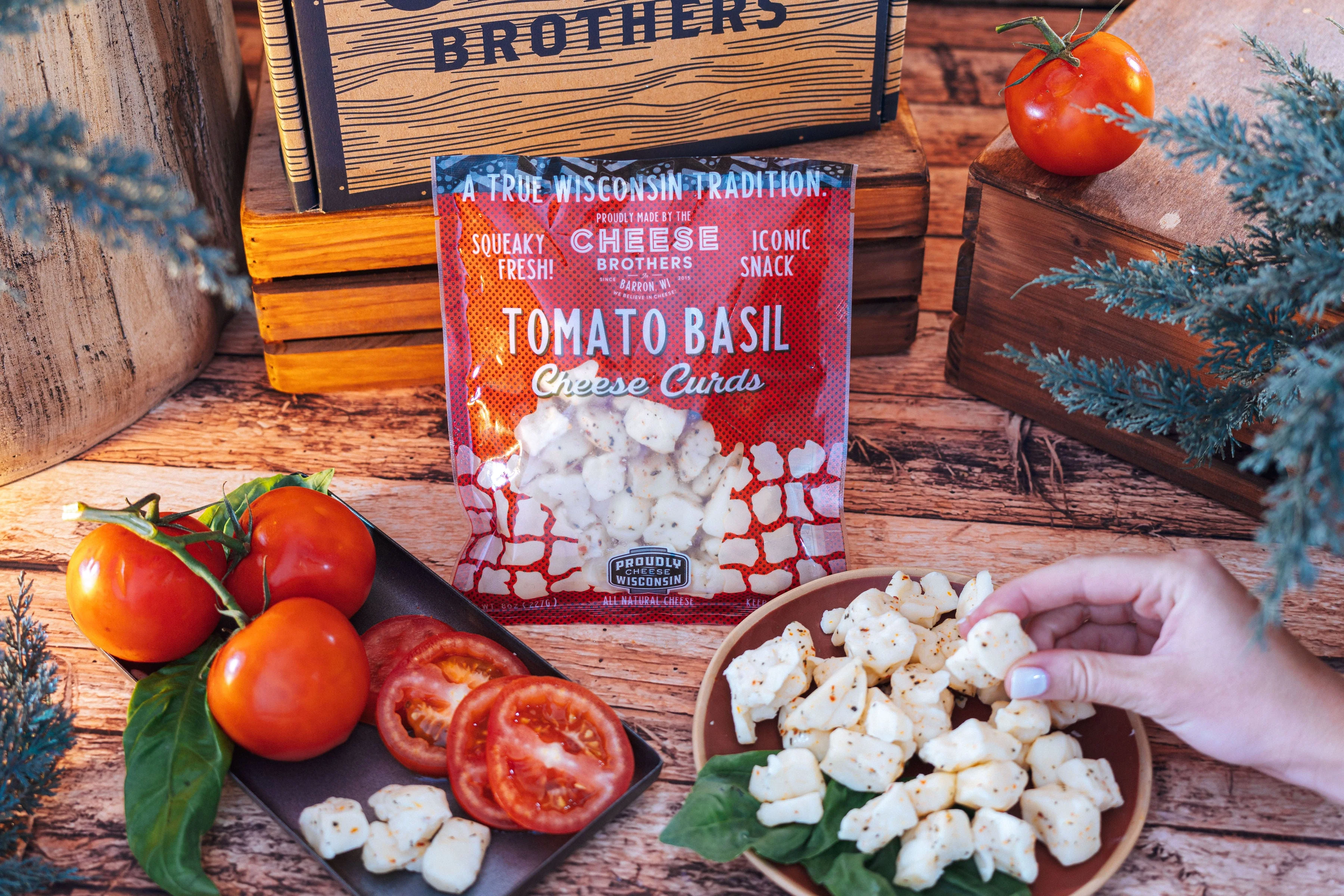 Tomato Basil Cheese Curds *Ships Fresh Daily* - Image 2