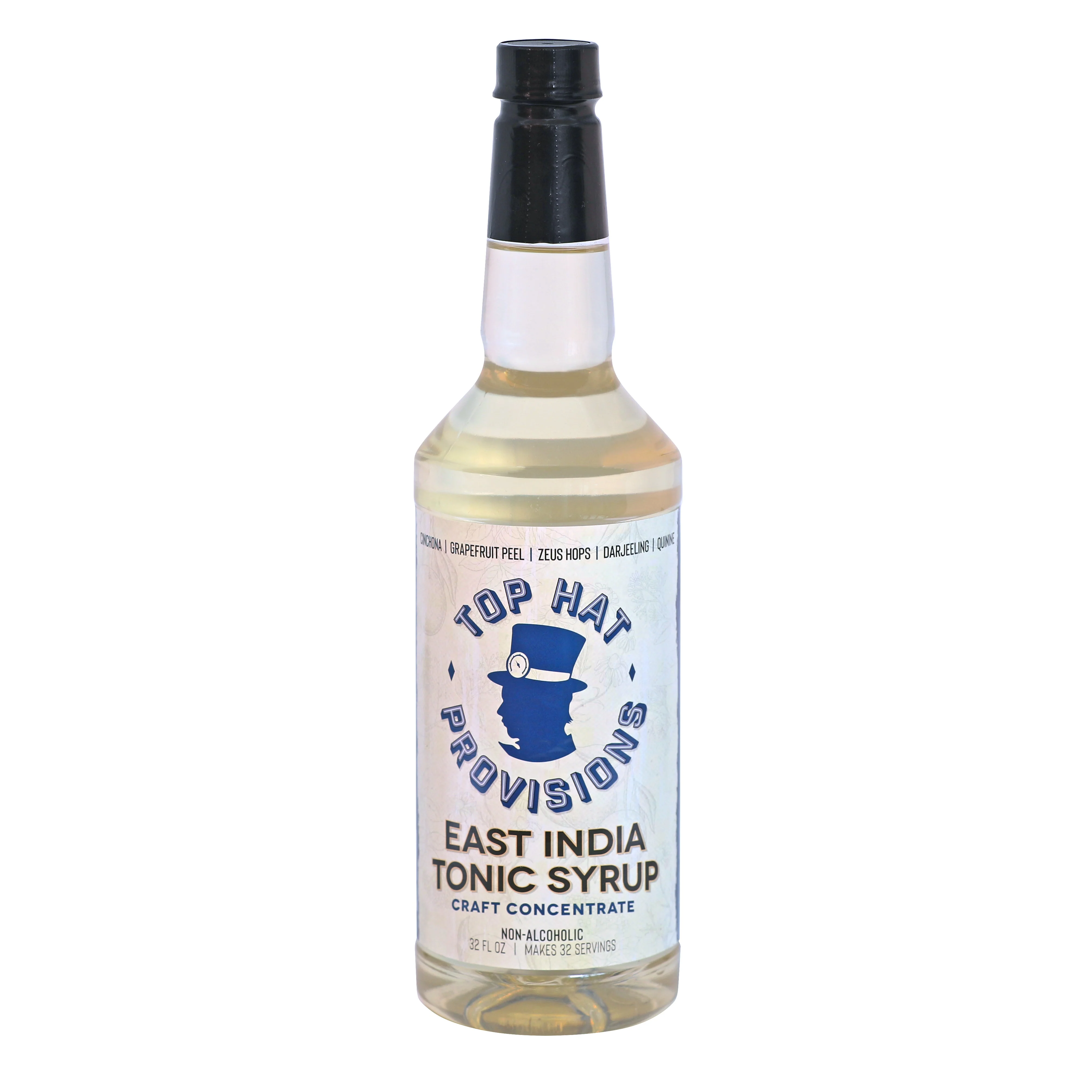 Top Hat East India Tonic Syrup & 5x Quinine Wellness Tonic Water Concentrate - Just add soda water - 12 pack of 32oz bottles - Image 4